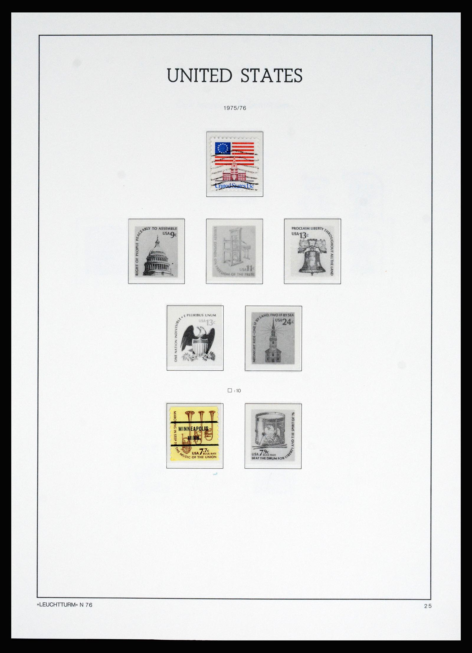 37129 040 - Postzegelverzameling 37129 USA 1851-1990.