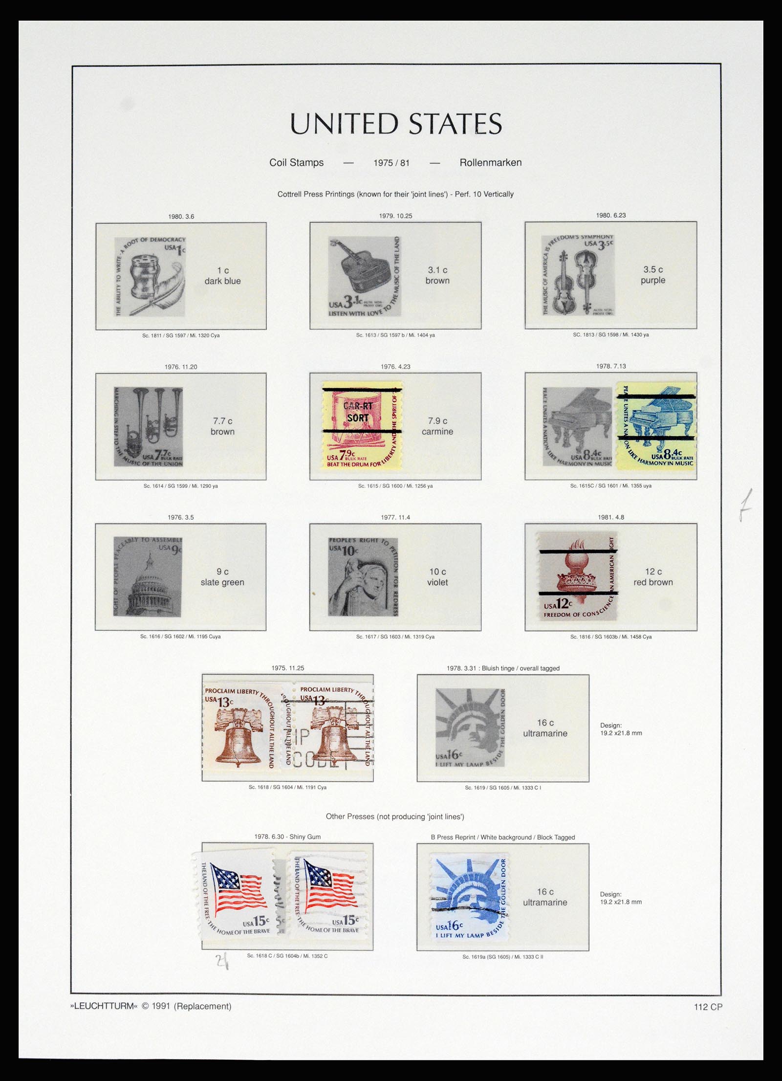 37129 043 - Postzegelverzameling 37129 USA 1851-1990.
