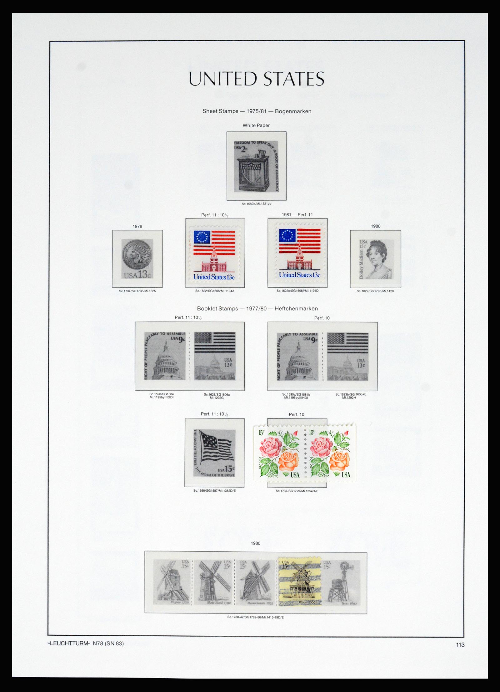 37129 044 - Postzegelverzameling 37129 USA 1851-1990.