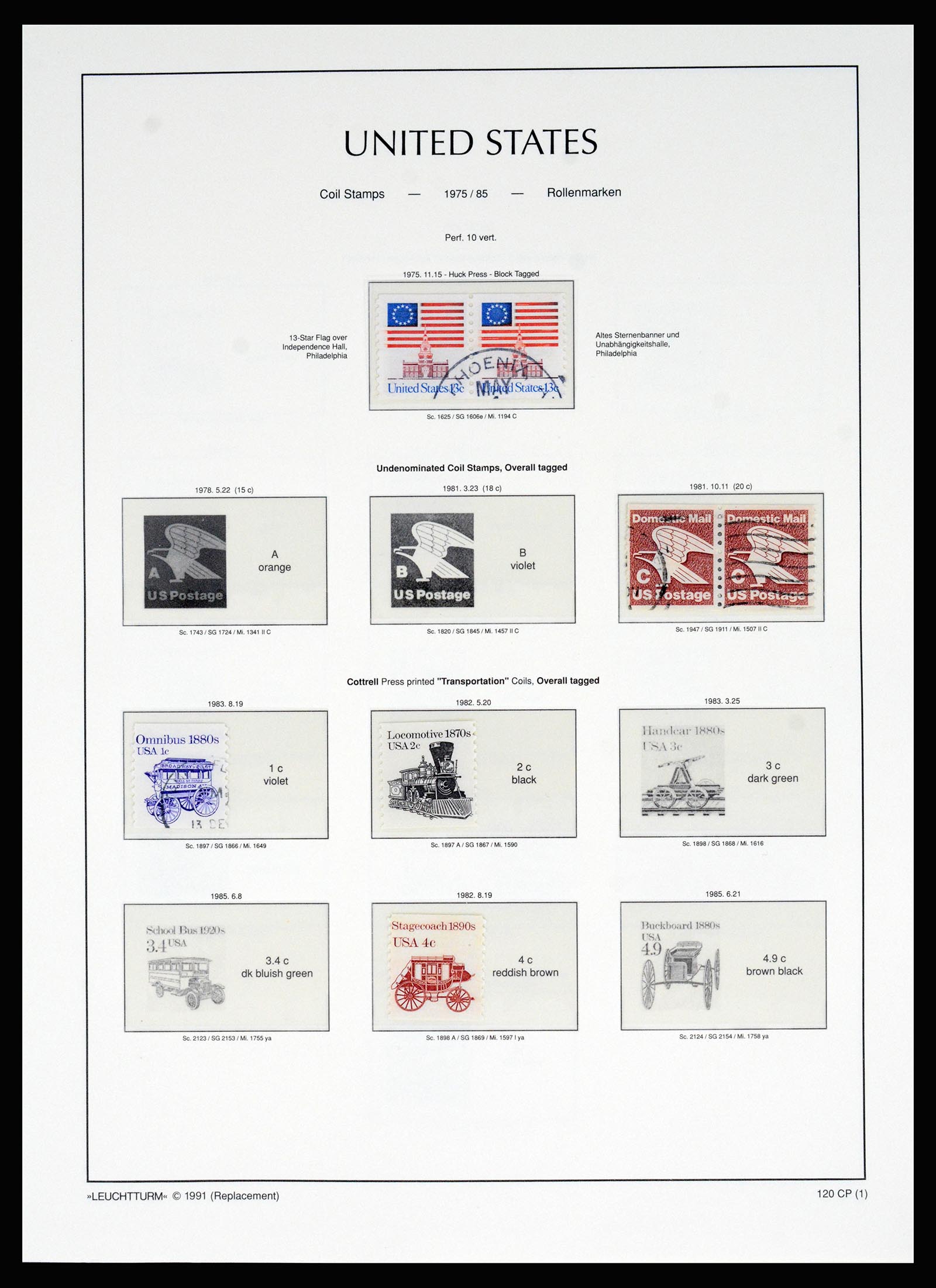 37129 047 - Postzegelverzameling 37129 USA 1851-1990.
