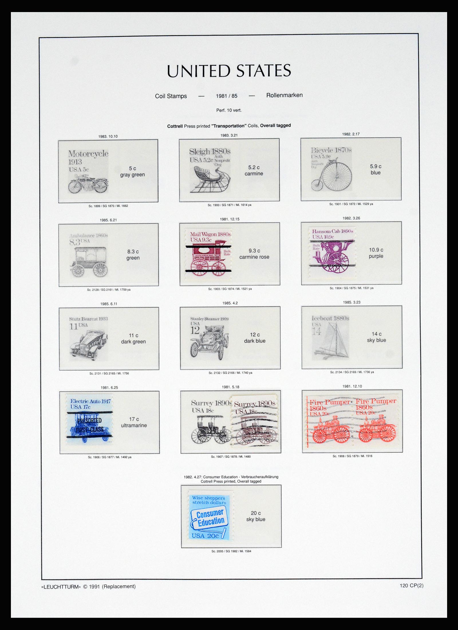 37129 048 - Postzegelverzameling 37129 USA 1851-1990.