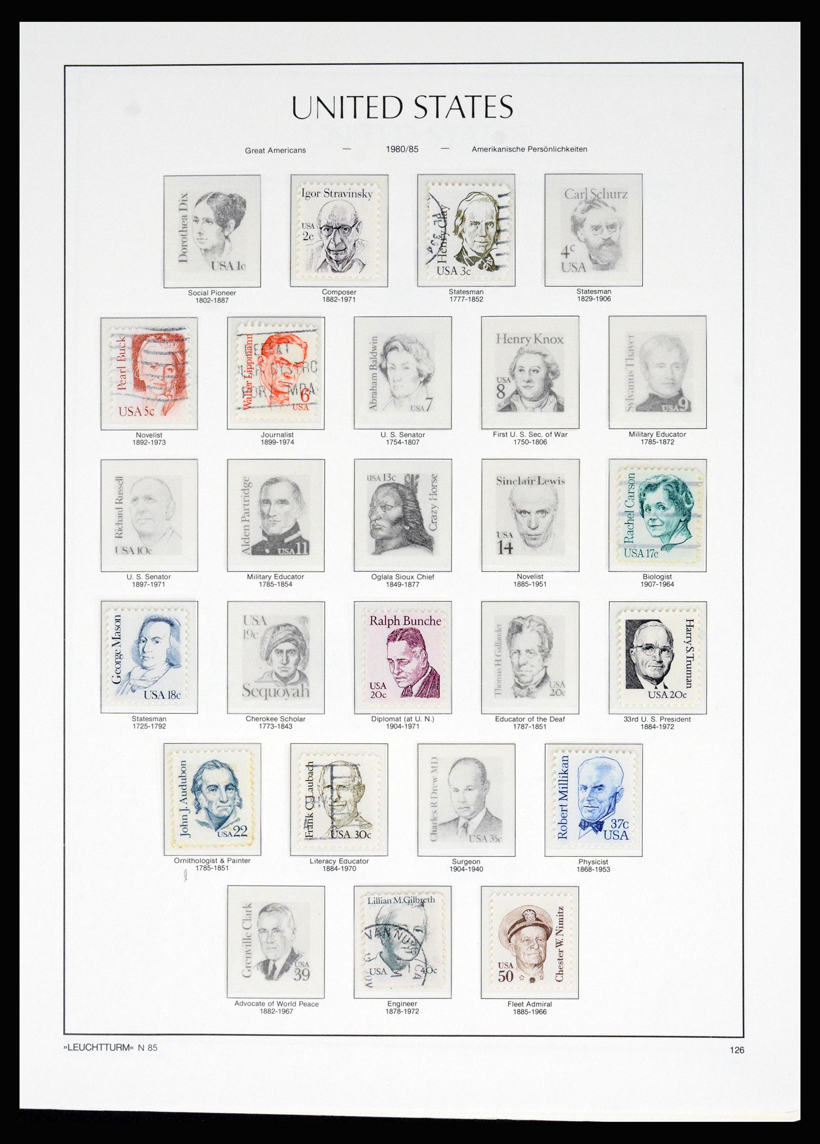 37129 049 - Postzegelverzameling 37129 USA 1851-1990.