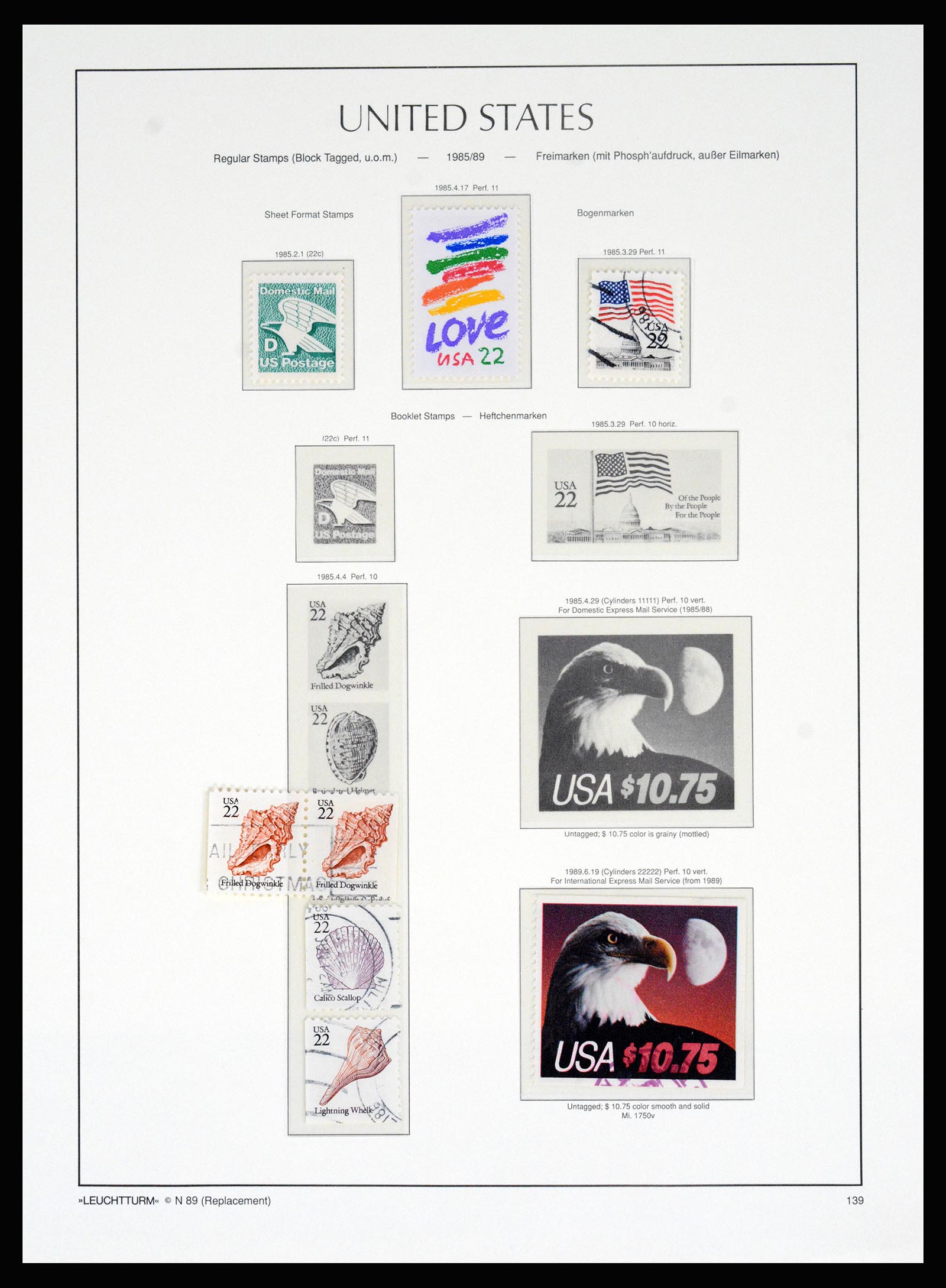 37129 050 - Postzegelverzameling 37129 USA 1851-1990.