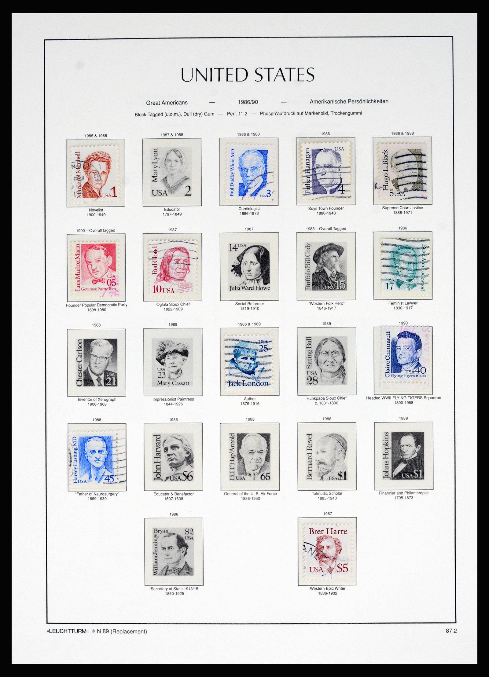 37129 056 - Postzegelverzameling 37129 USA 1851-1990.