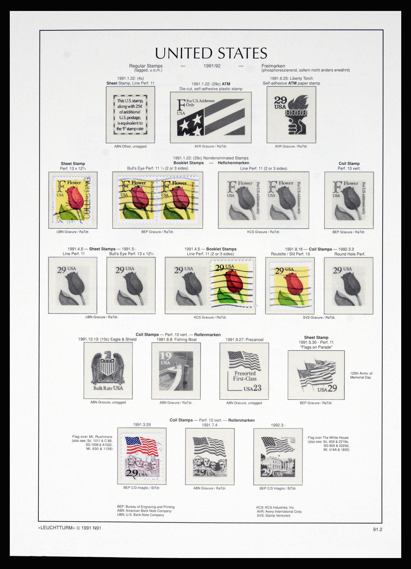 37129 059 - Postzegelverzameling 37129 USA 1851-1990.