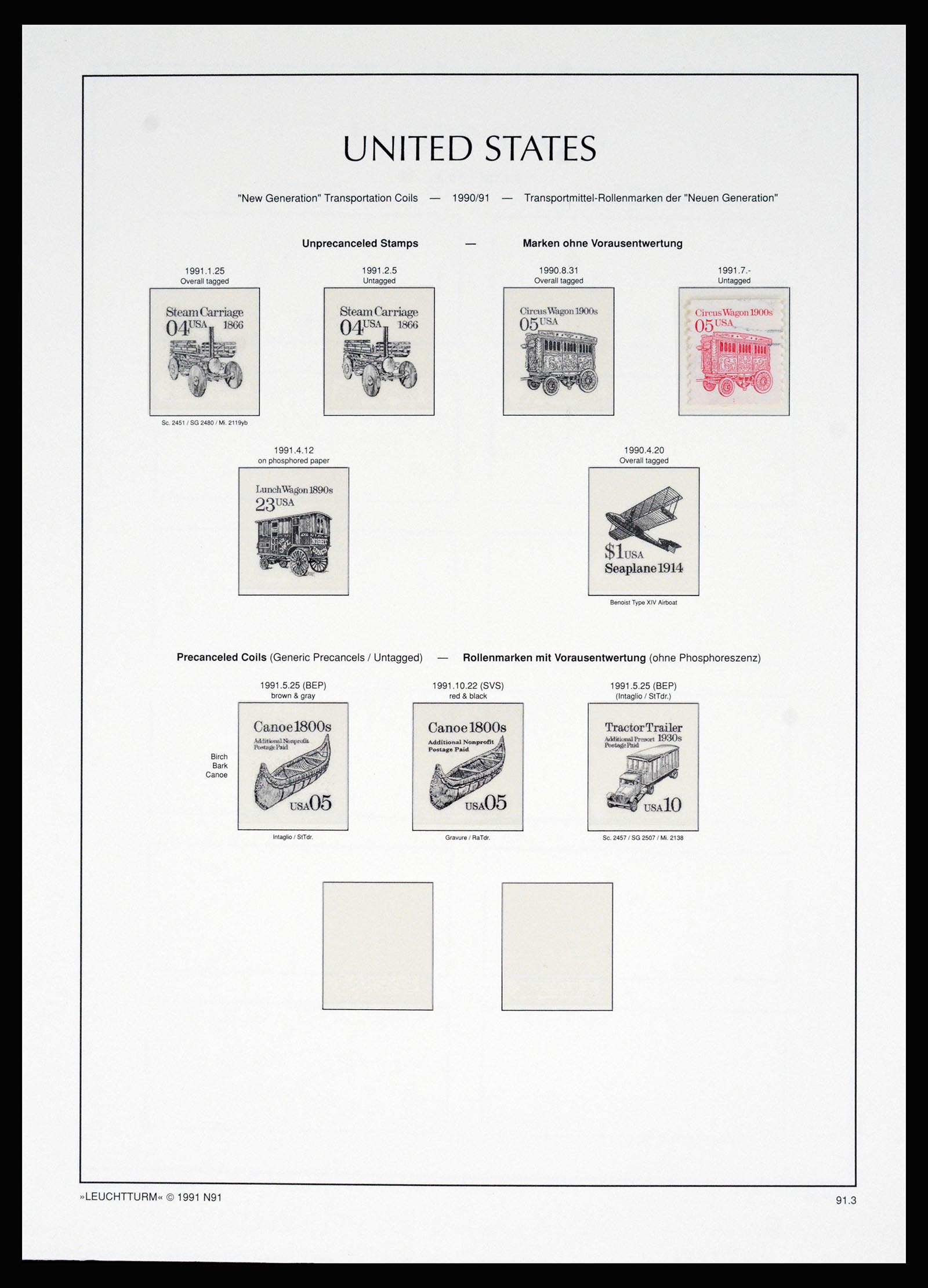 37129 060 - Postzegelverzameling 37129 USA 1851-1990.
