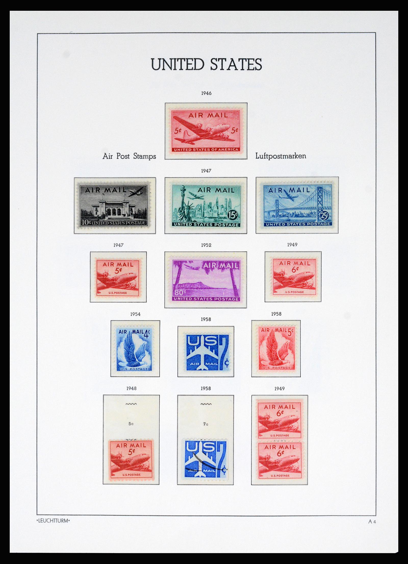 37129 066 - Postzegelverzameling 37129 USA 1851-1990.