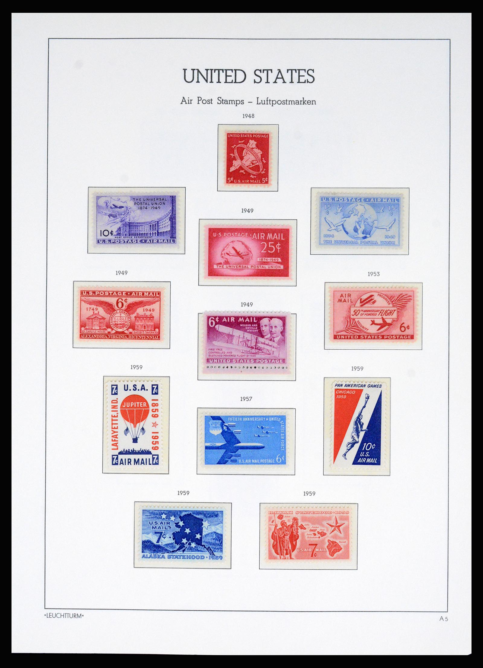 37129 067 - Postzegelverzameling 37129 USA 1851-1990.