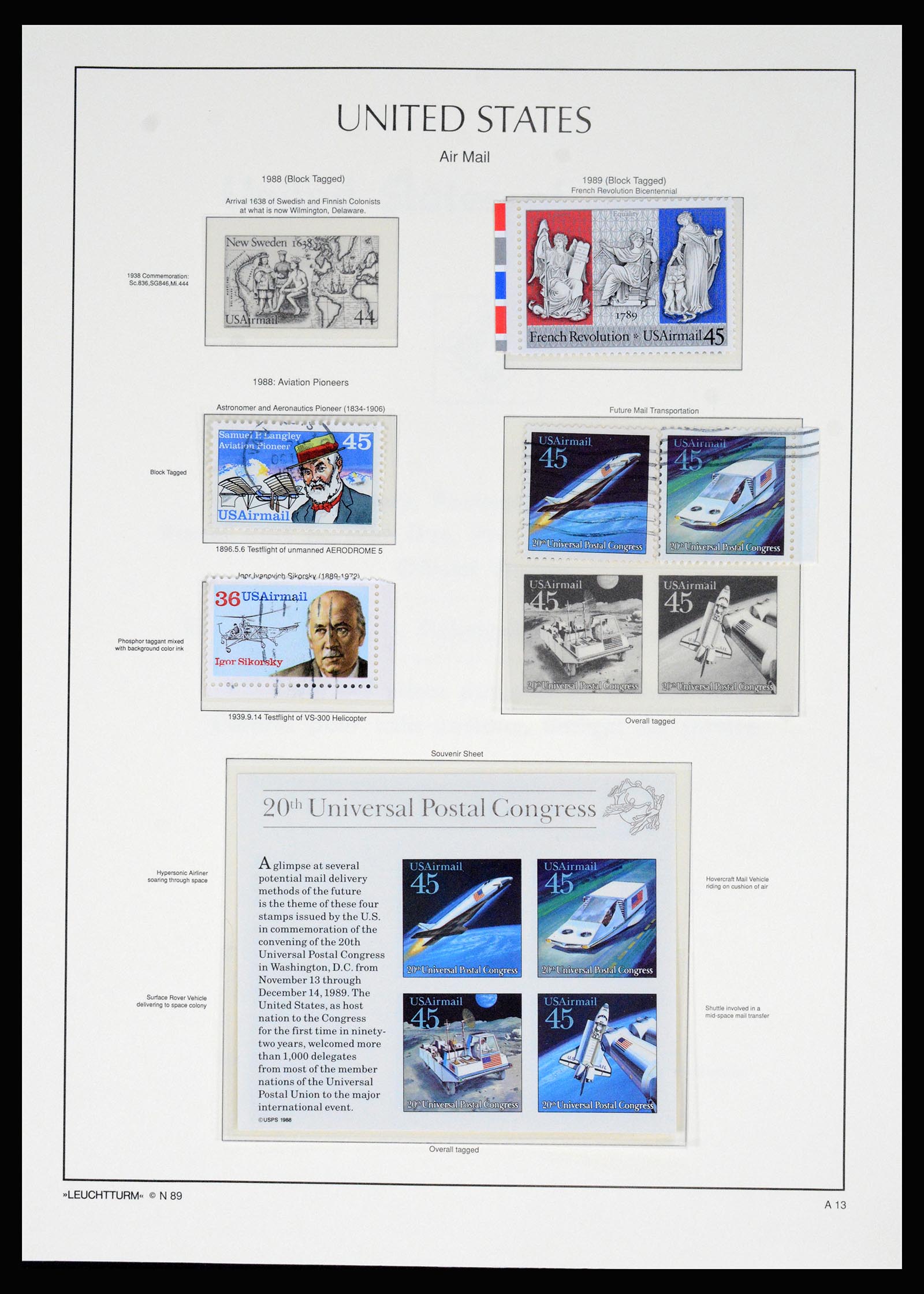 37129 079 - Postzegelverzameling 37129 USA 1851-1990.