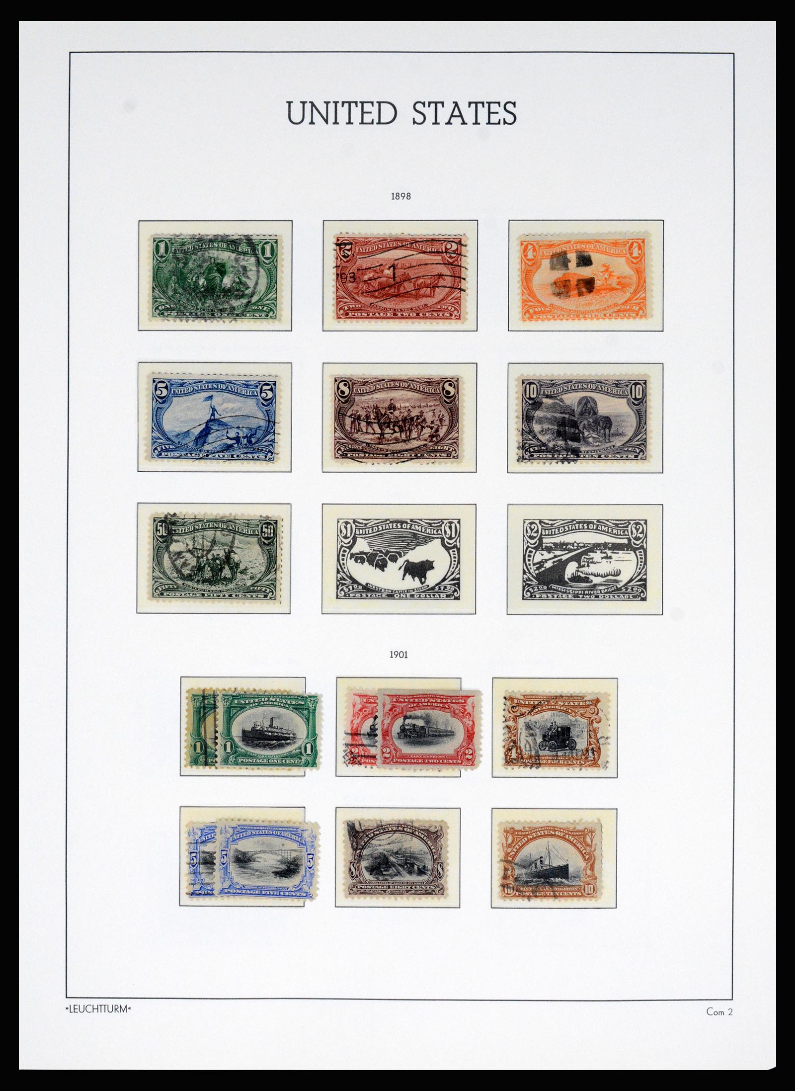 37129 097 - Postzegelverzameling 37129 USA 1851-1990.