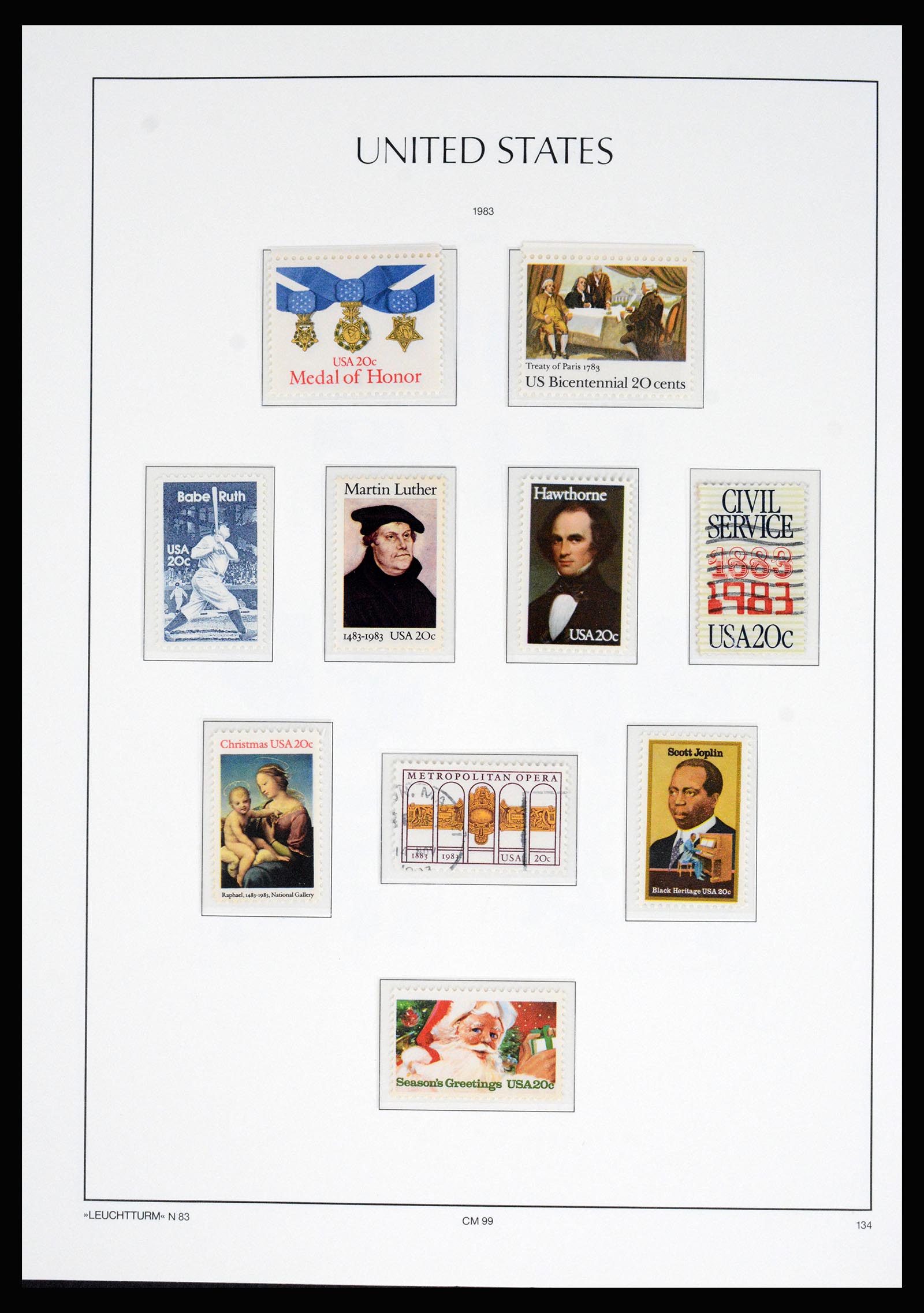 37129 213 - Postzegelverzameling 37129 USA 1851-1990.