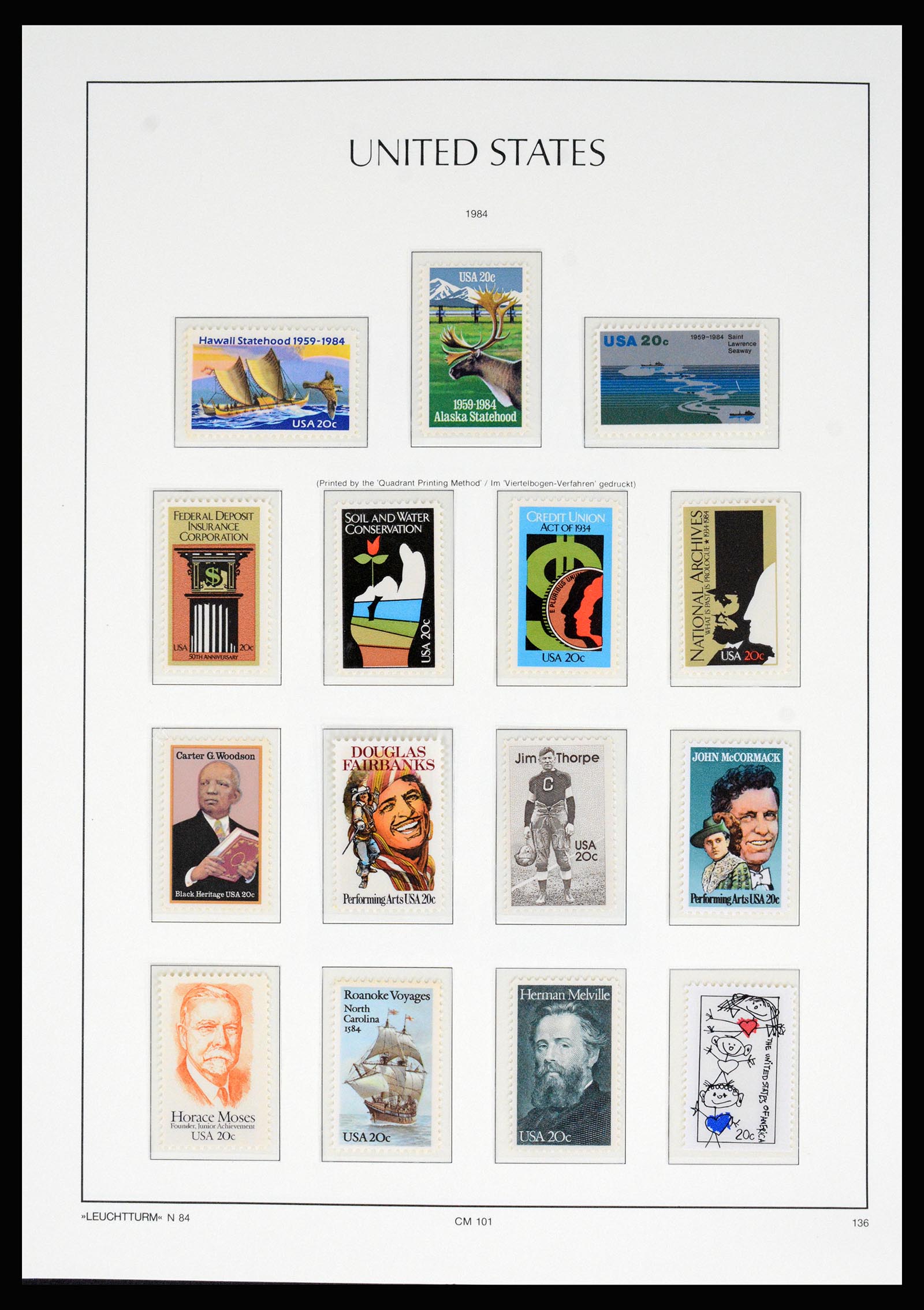 37129 216 - Postzegelverzameling 37129 USA 1851-1990.
