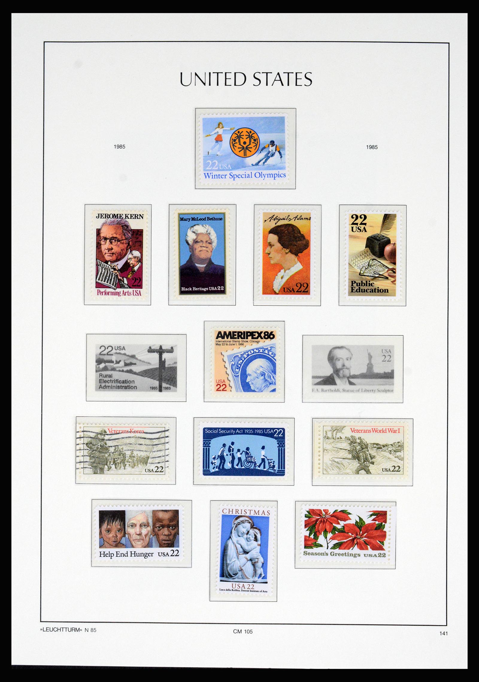 37129 221 - Postzegelverzameling 37129 USA 1851-1990.