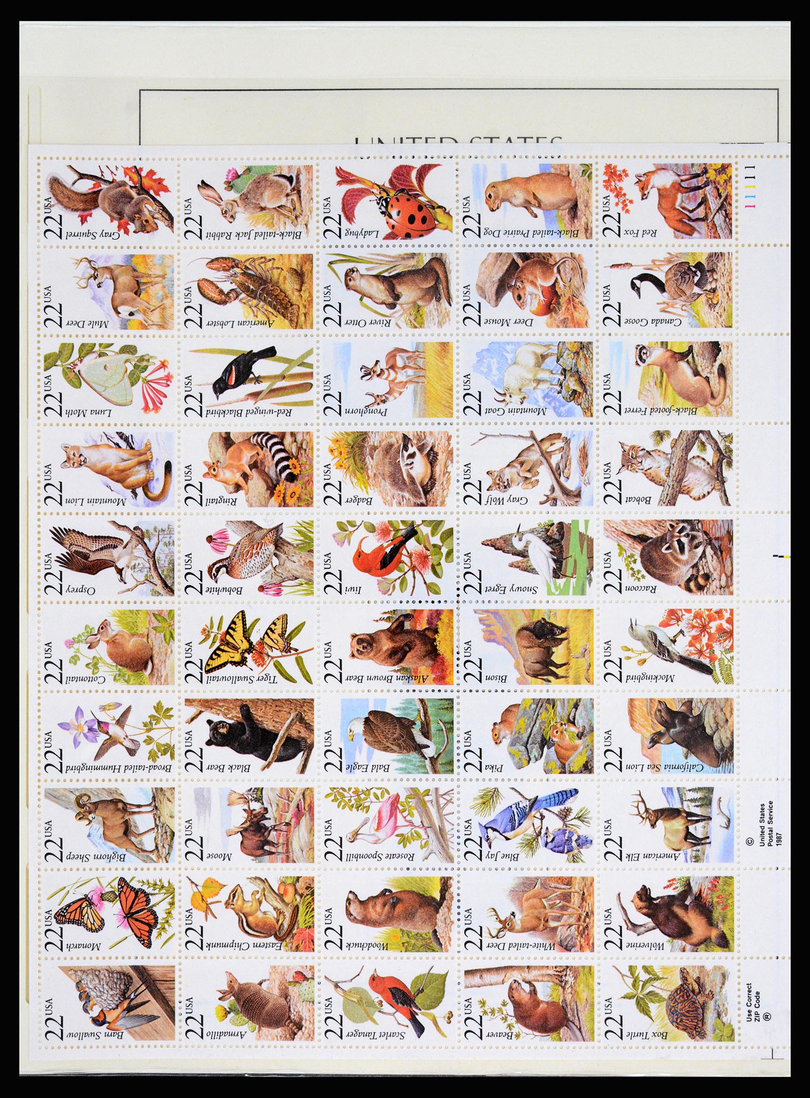 37129 225 - Postzegelverzameling 37129 USA 1851-1990.