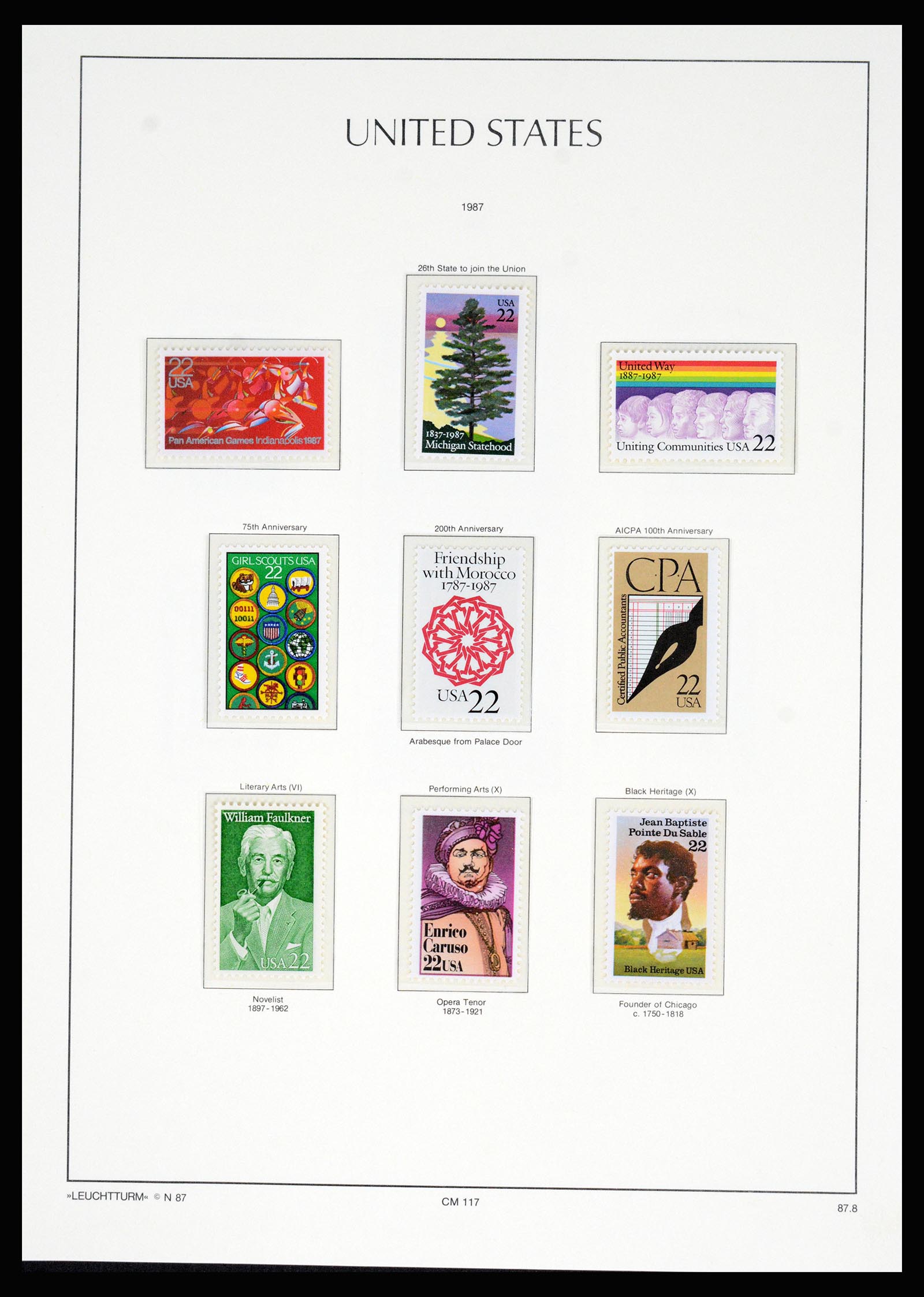 37129 227 - Postzegelverzameling 37129 USA 1851-1990.