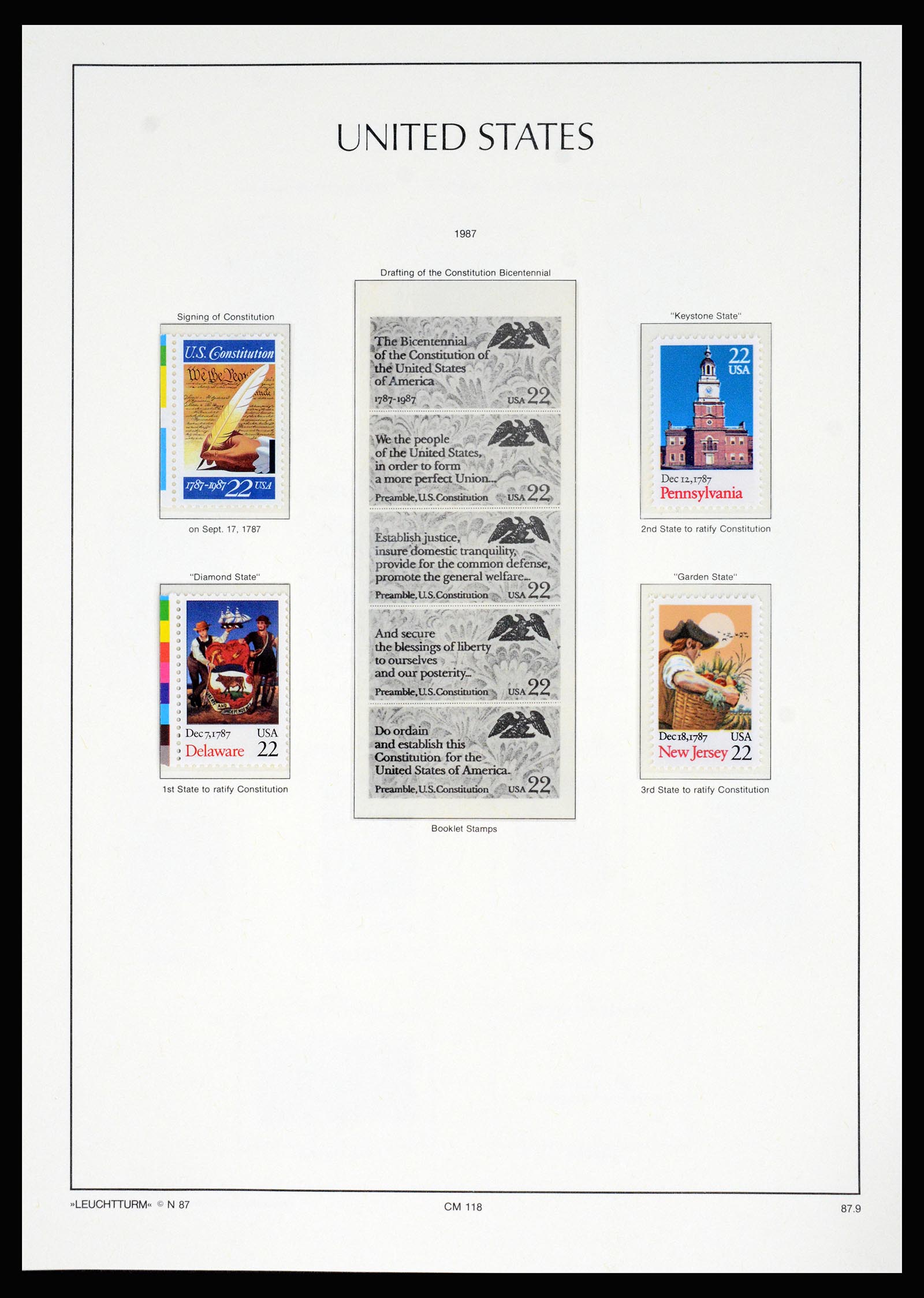 37129 228 - Postzegelverzameling 37129 USA 1851-1990.