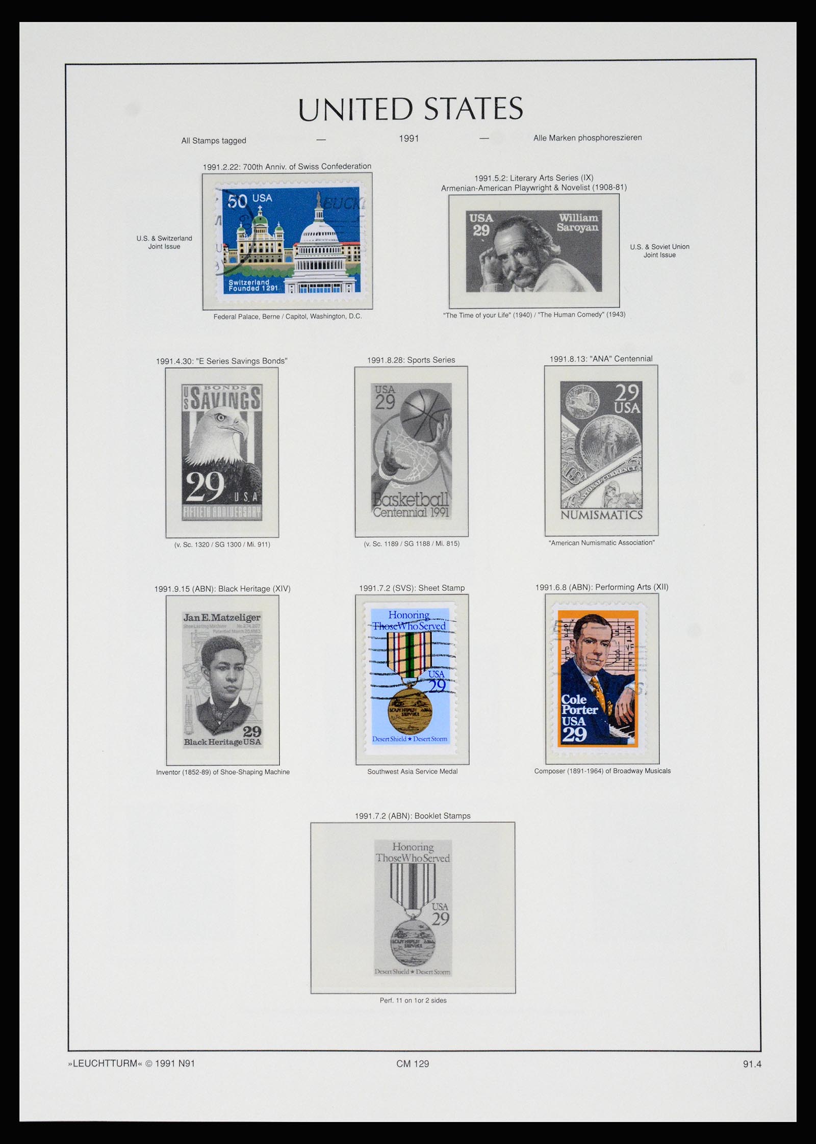 37129 241 - Postzegelverzameling 37129 USA 1851-1990.