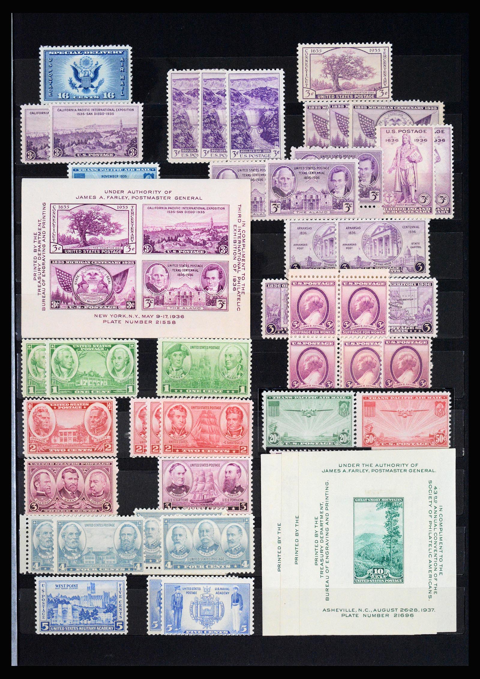 37131 006 - Postzegelverzameling 37131 USA 1851-1990.