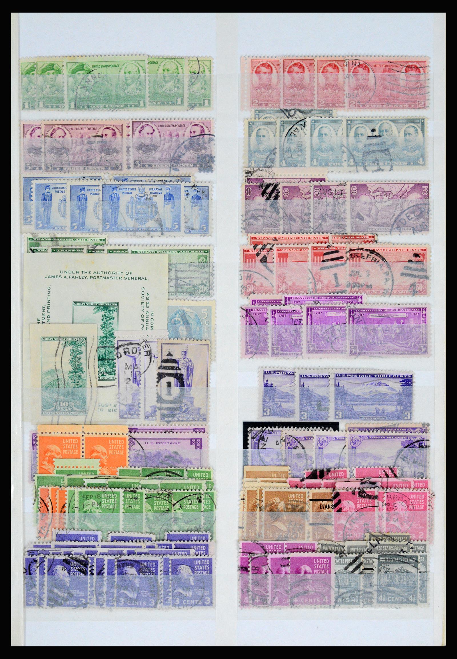 37131 093 - Postzegelverzameling 37131 USA 1851-1990.