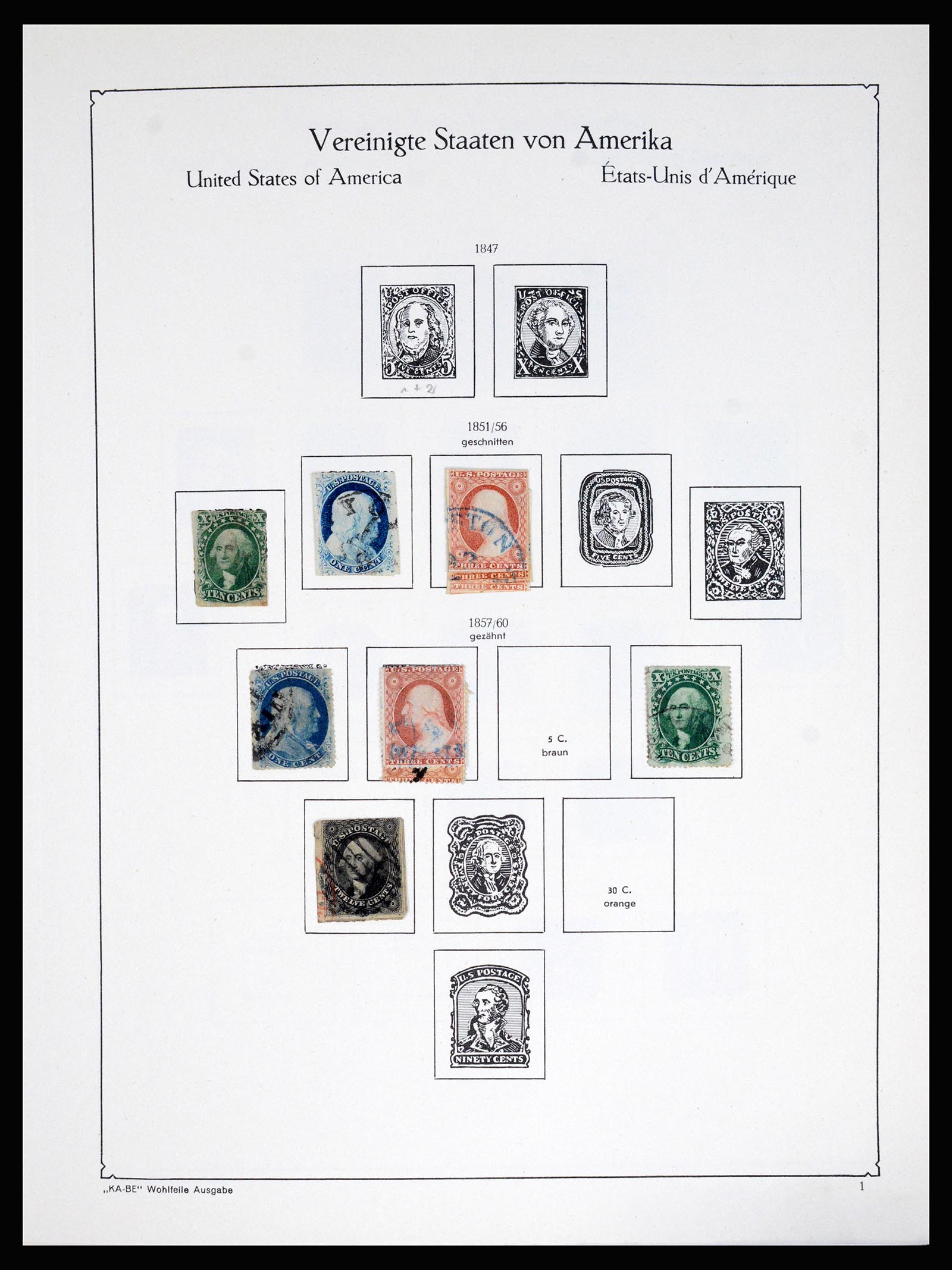37132 003 - Postzegelverzameling 37132 USA 1851-1990.