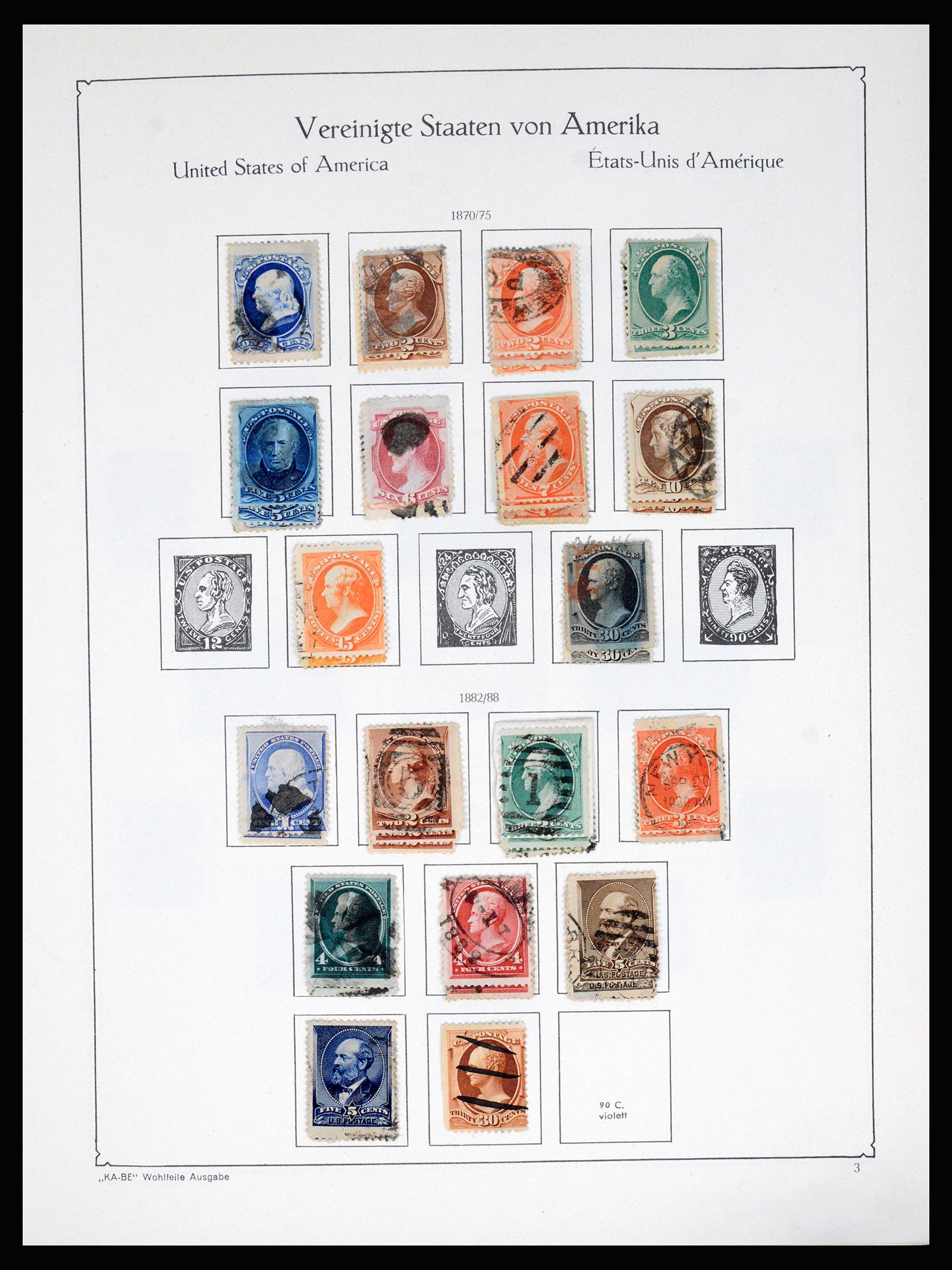 37132 005 - Postzegelverzameling 37132 USA 1851-1990.