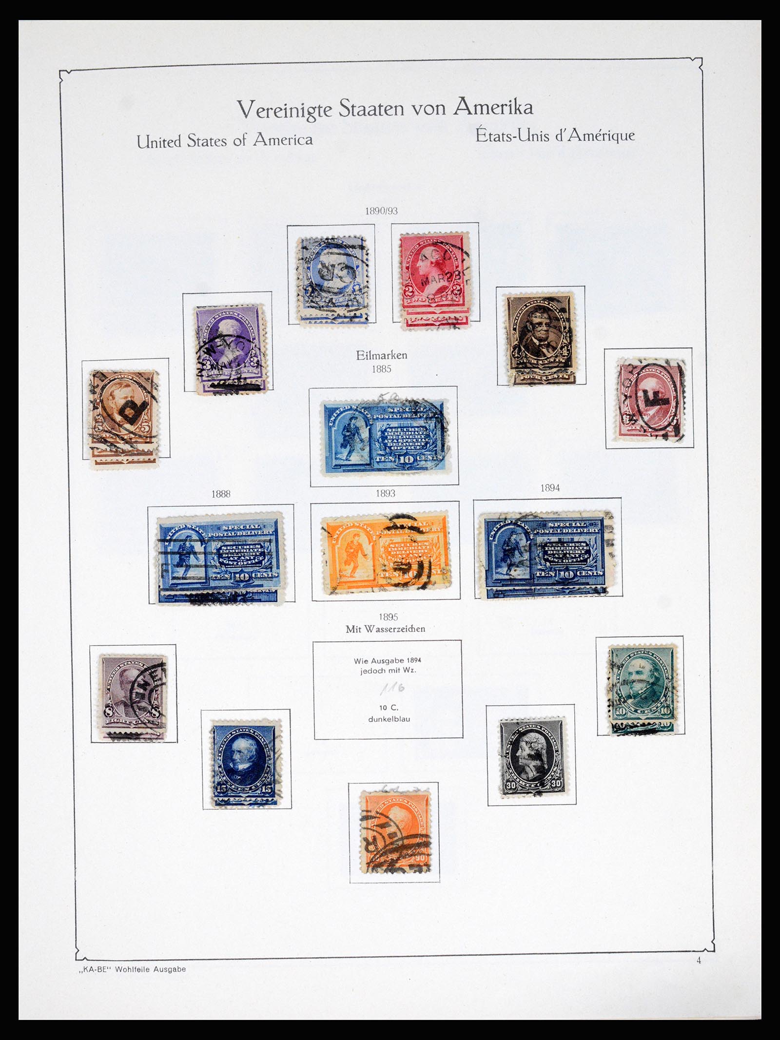 37132 006 - Postzegelverzameling 37132 USA 1851-1990.