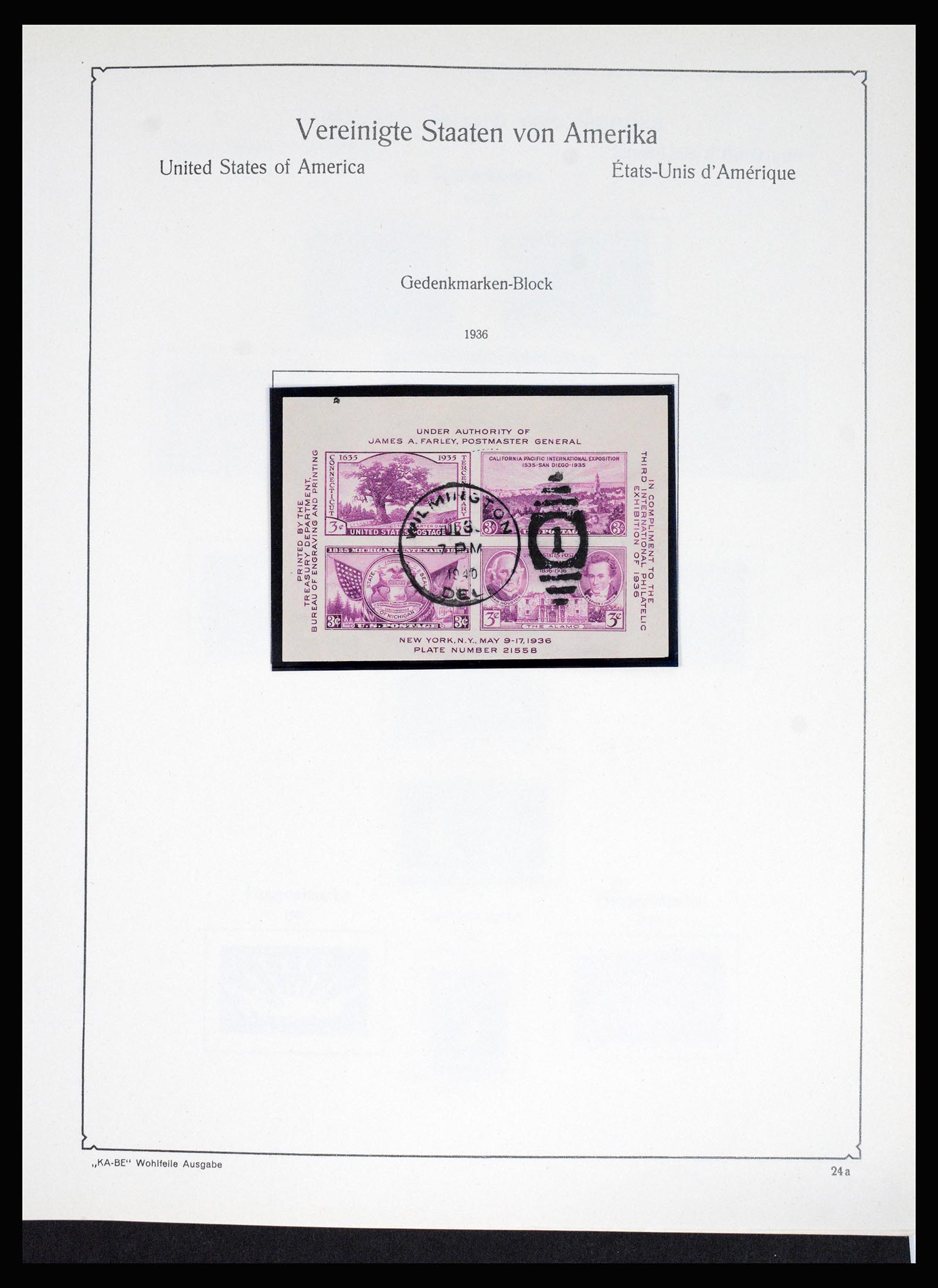 37132 032 - Postzegelverzameling 37132 USA 1851-1990.