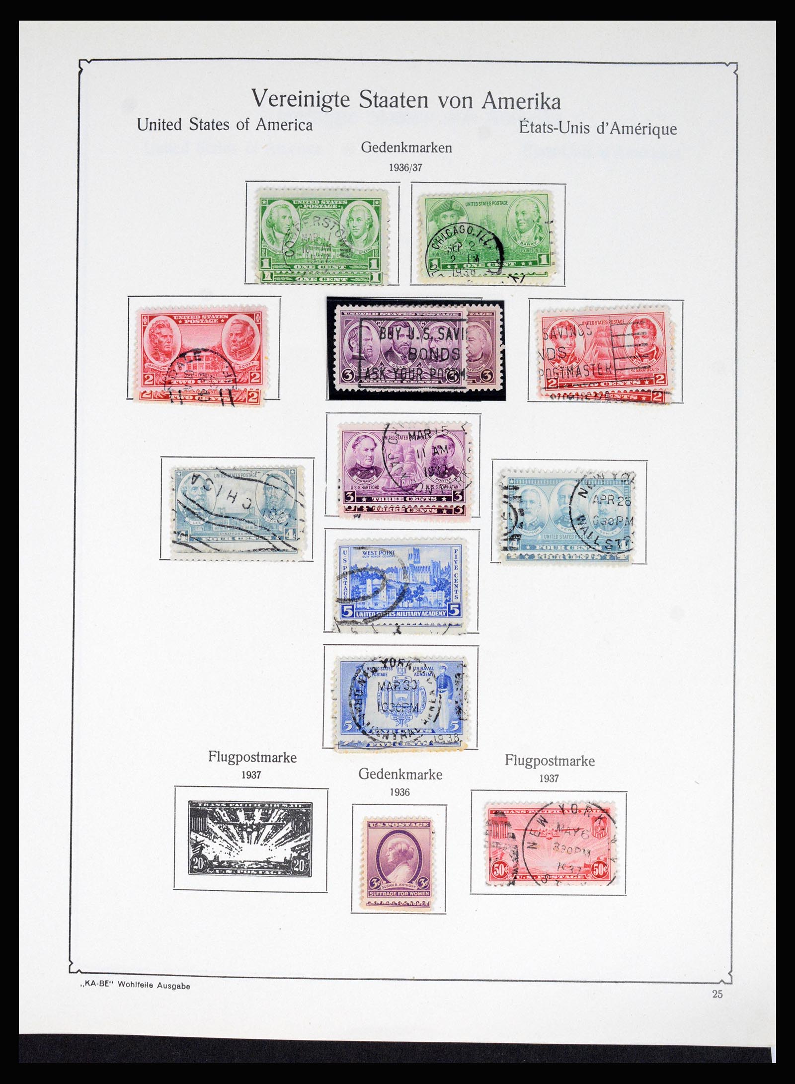 37132 033 - Postzegelverzameling 37132 USA 1851-1990.