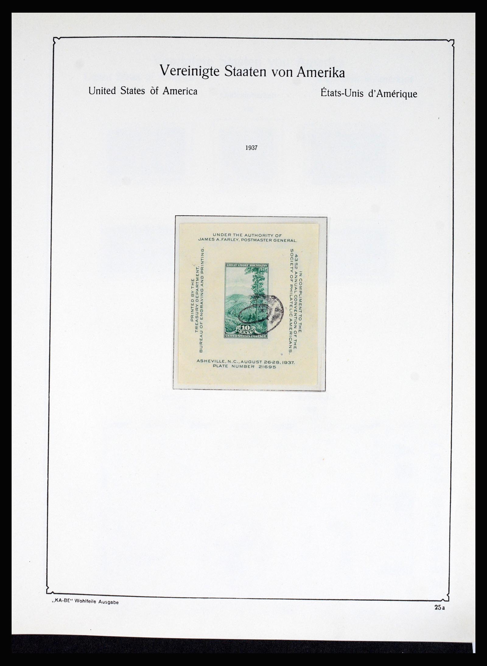 37132 034 - Postzegelverzameling 37132 USA 1851-1990.