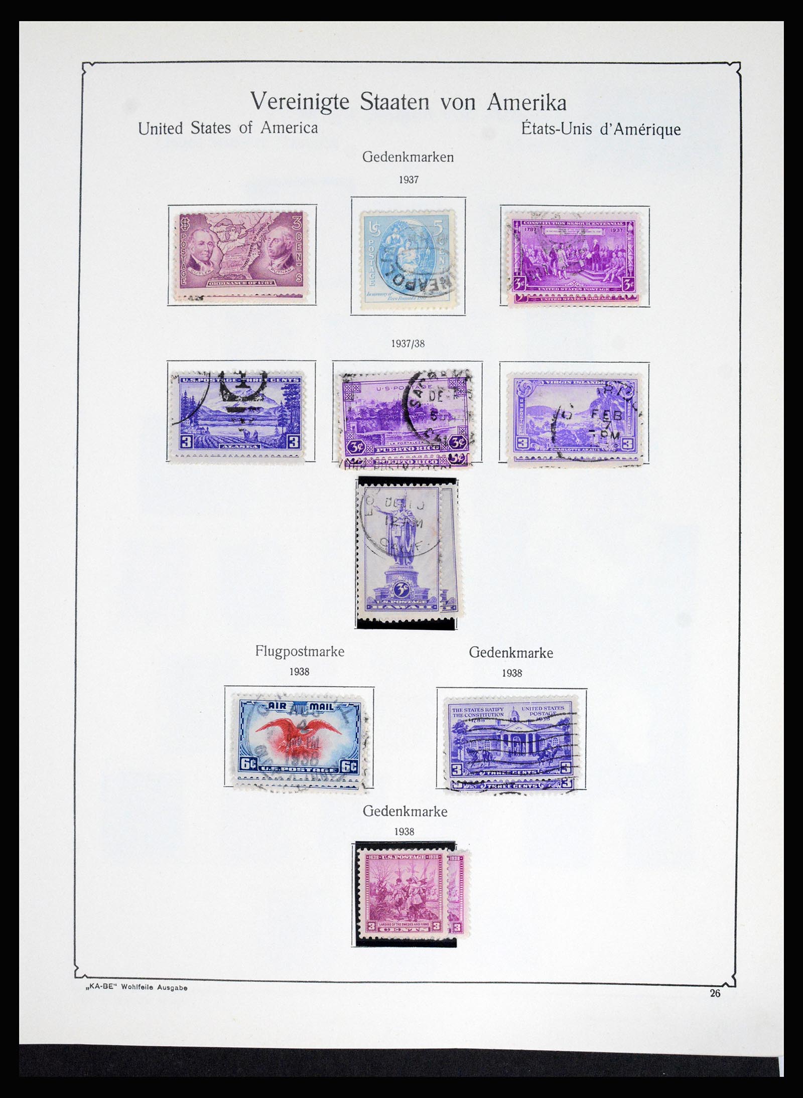 37132 036 - Postzegelverzameling 37132 USA 1851-1990.