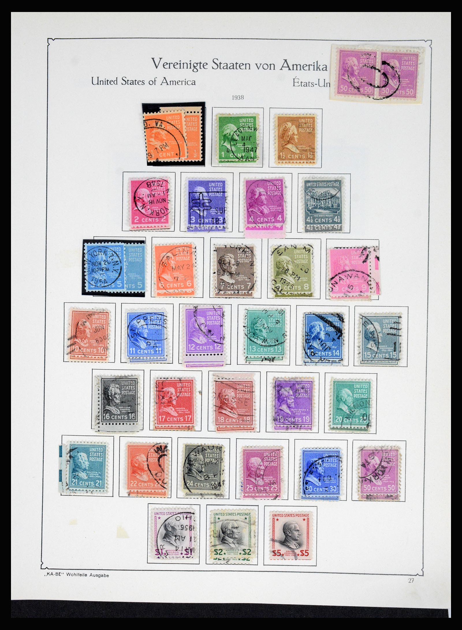 37132 038 - Postzegelverzameling 37132 USA 1851-1990.