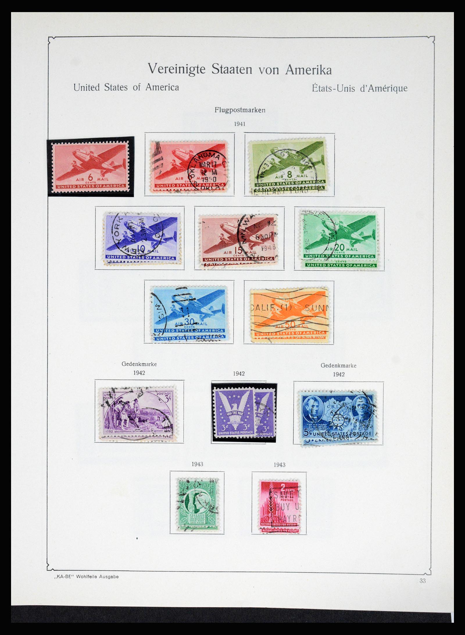 37132 044 - Postzegelverzameling 37132 USA 1851-1990.