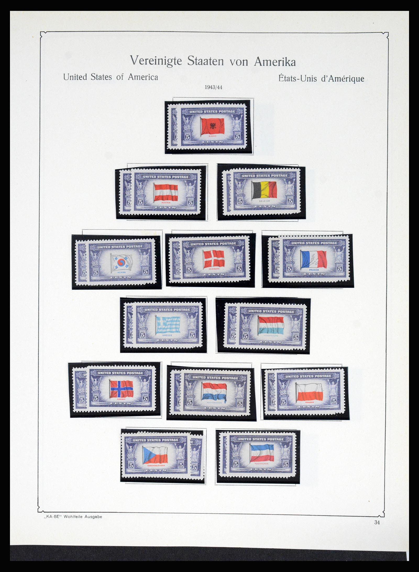 37132 045 - Postzegelverzameling 37132 USA 1851-1990.
