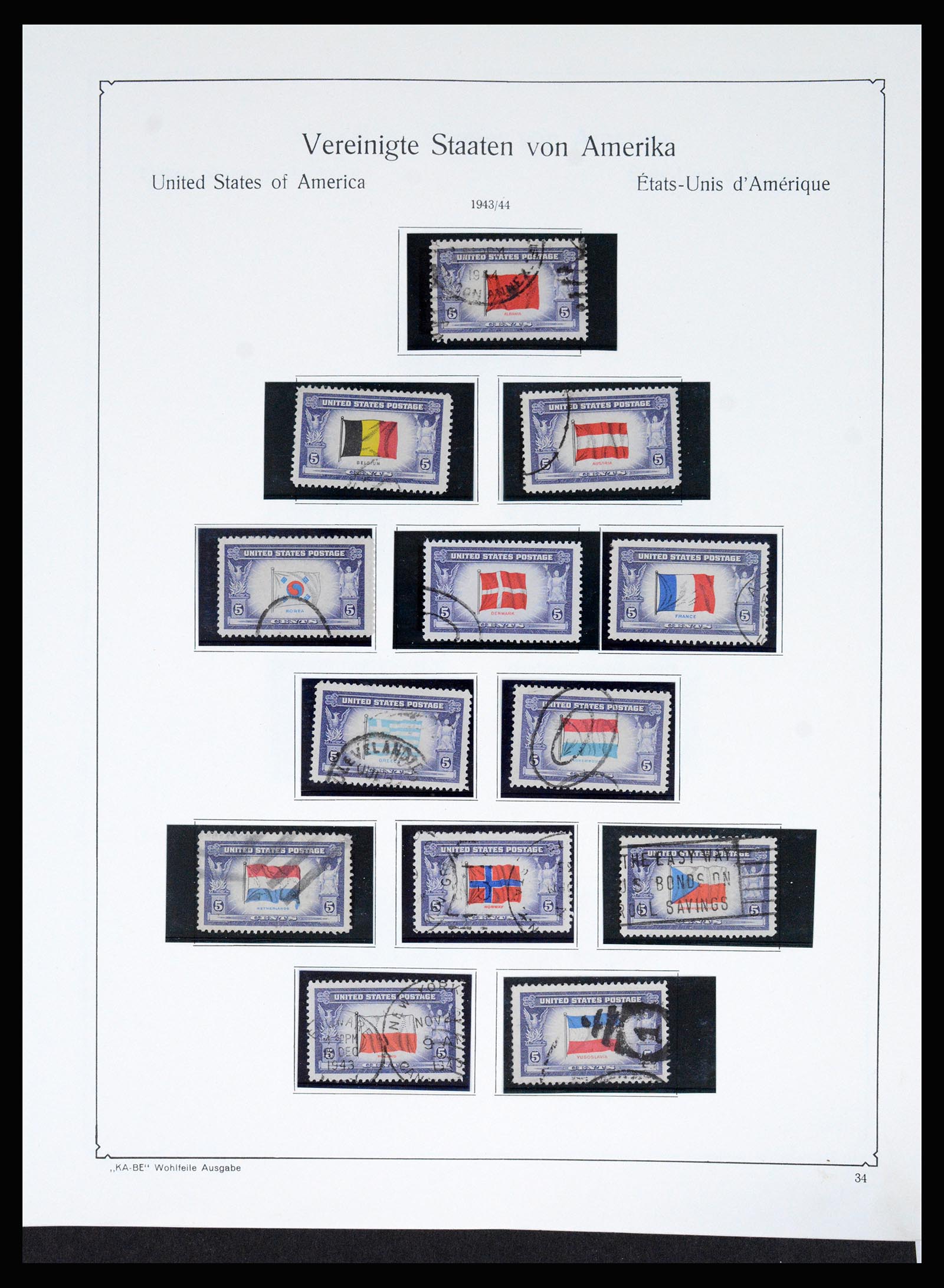 37132 046 - Postzegelverzameling 37132 USA 1851-1990.