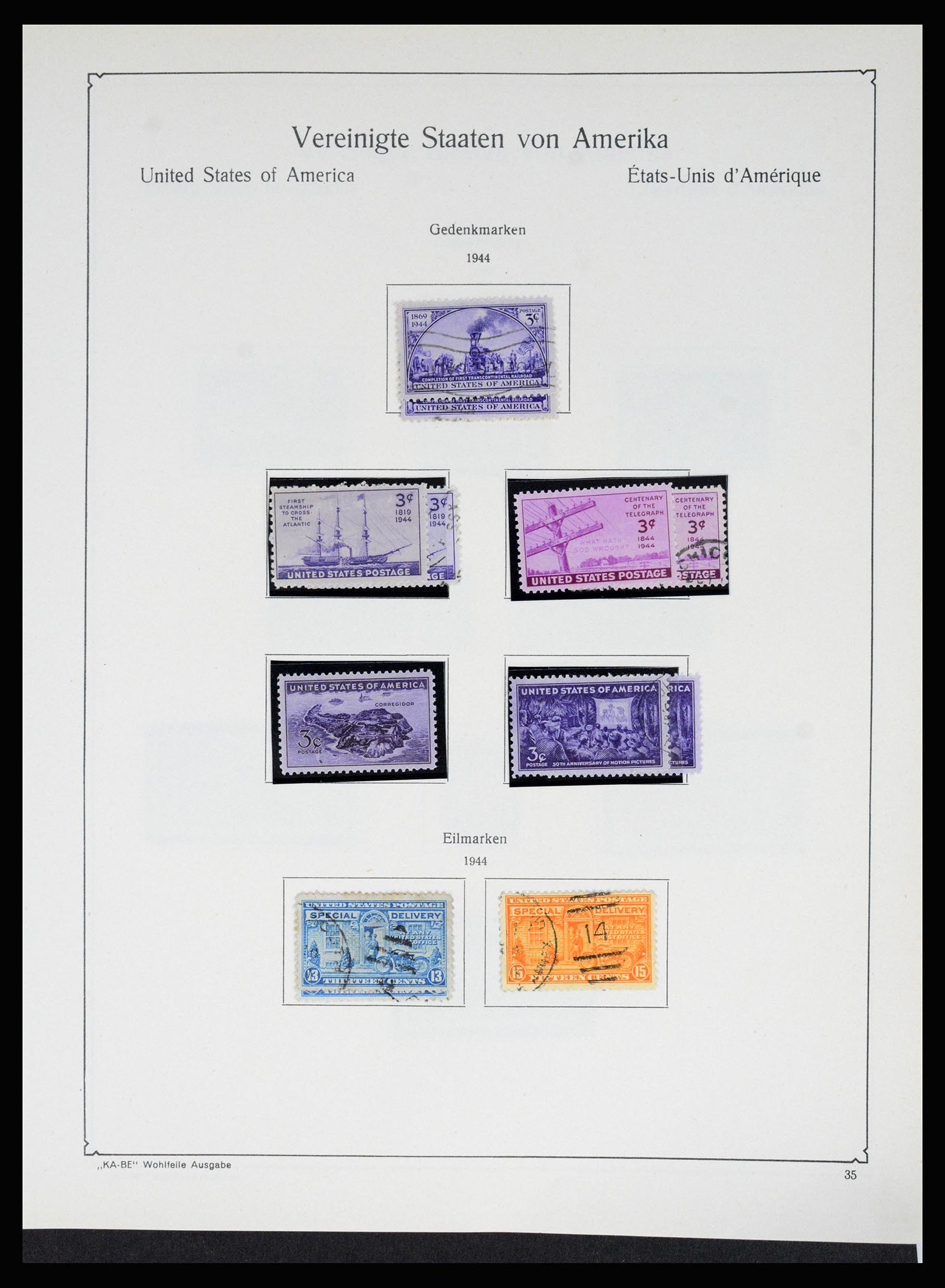 37132 047 - Postzegelverzameling 37132 USA 1851-1990.