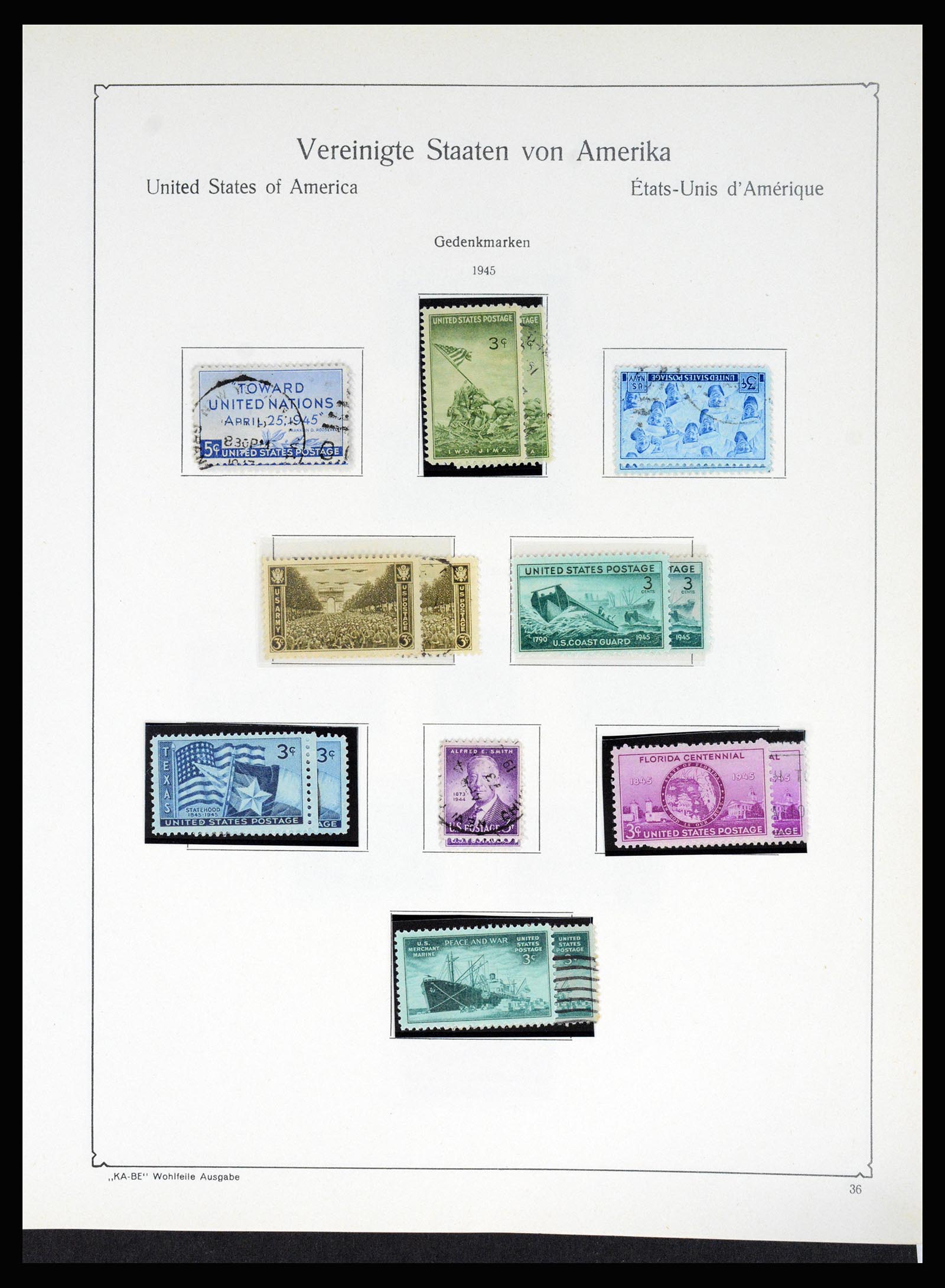 37132 048 - Postzegelverzameling 37132 USA 1851-1990.