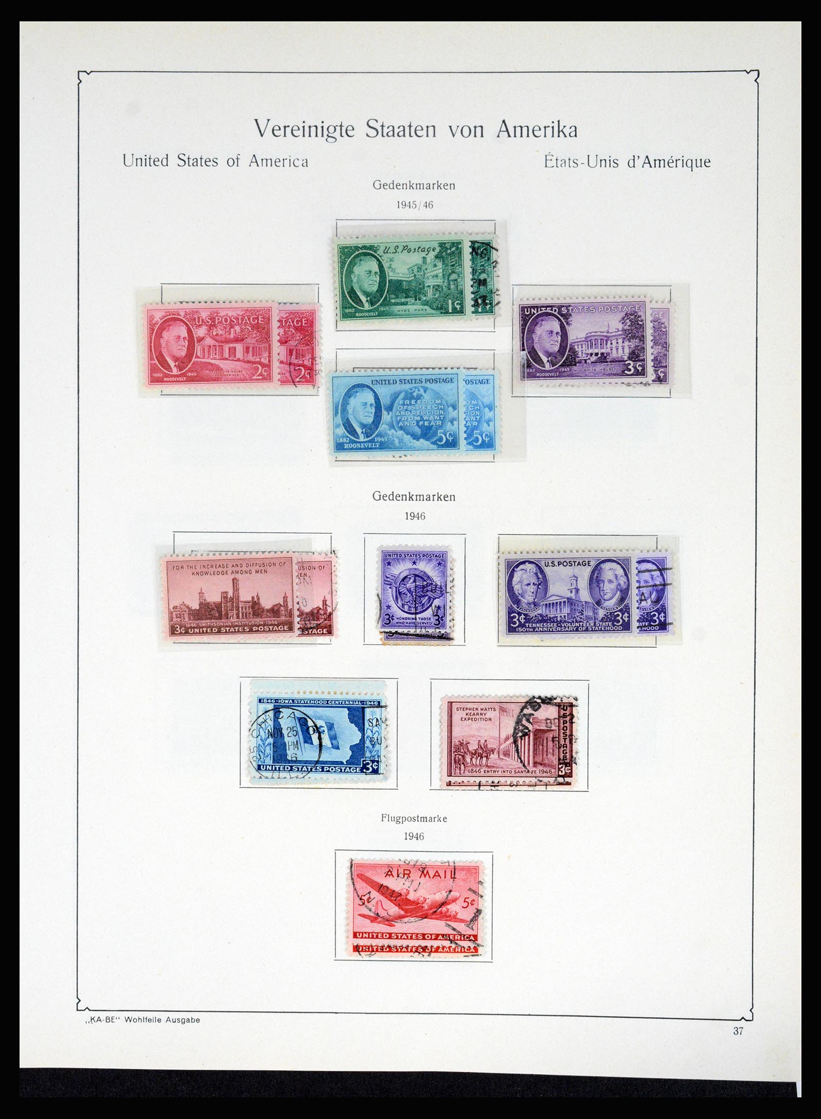 37132 049 - Postzegelverzameling 37132 USA 1851-1990.