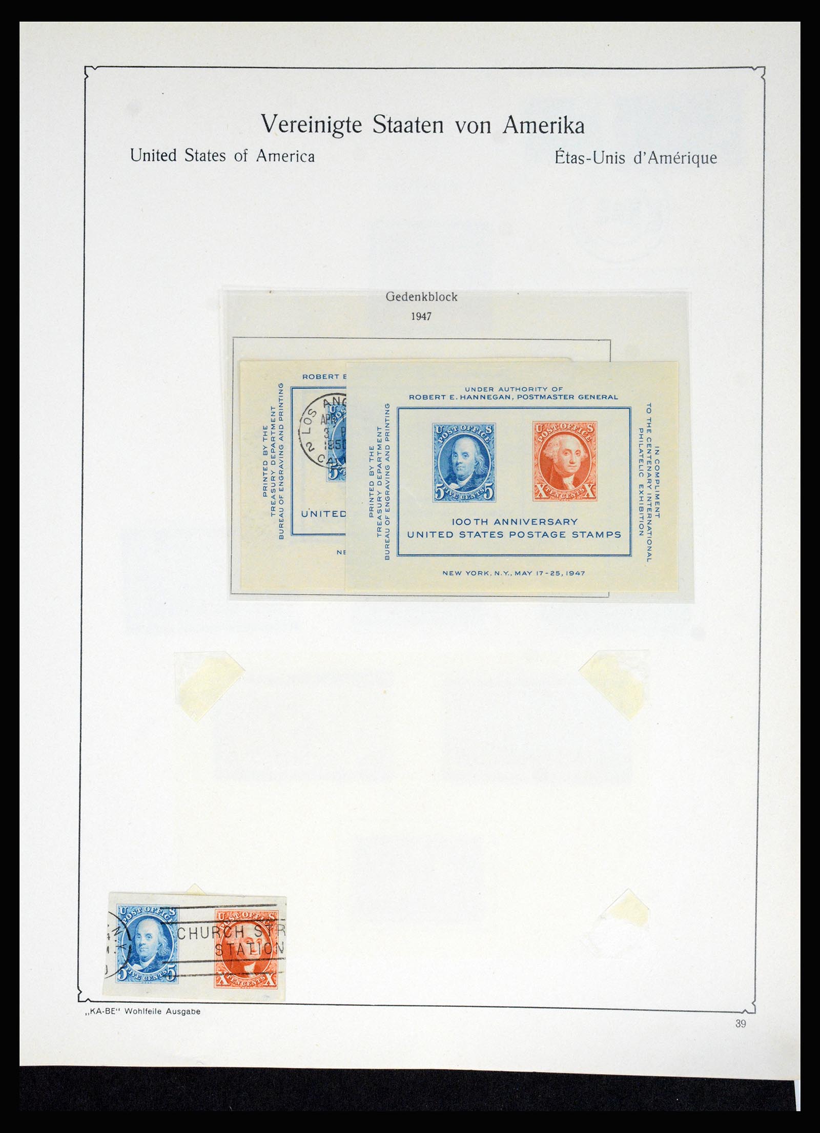 37132 051 - Postzegelverzameling 37132 USA 1851-1990.