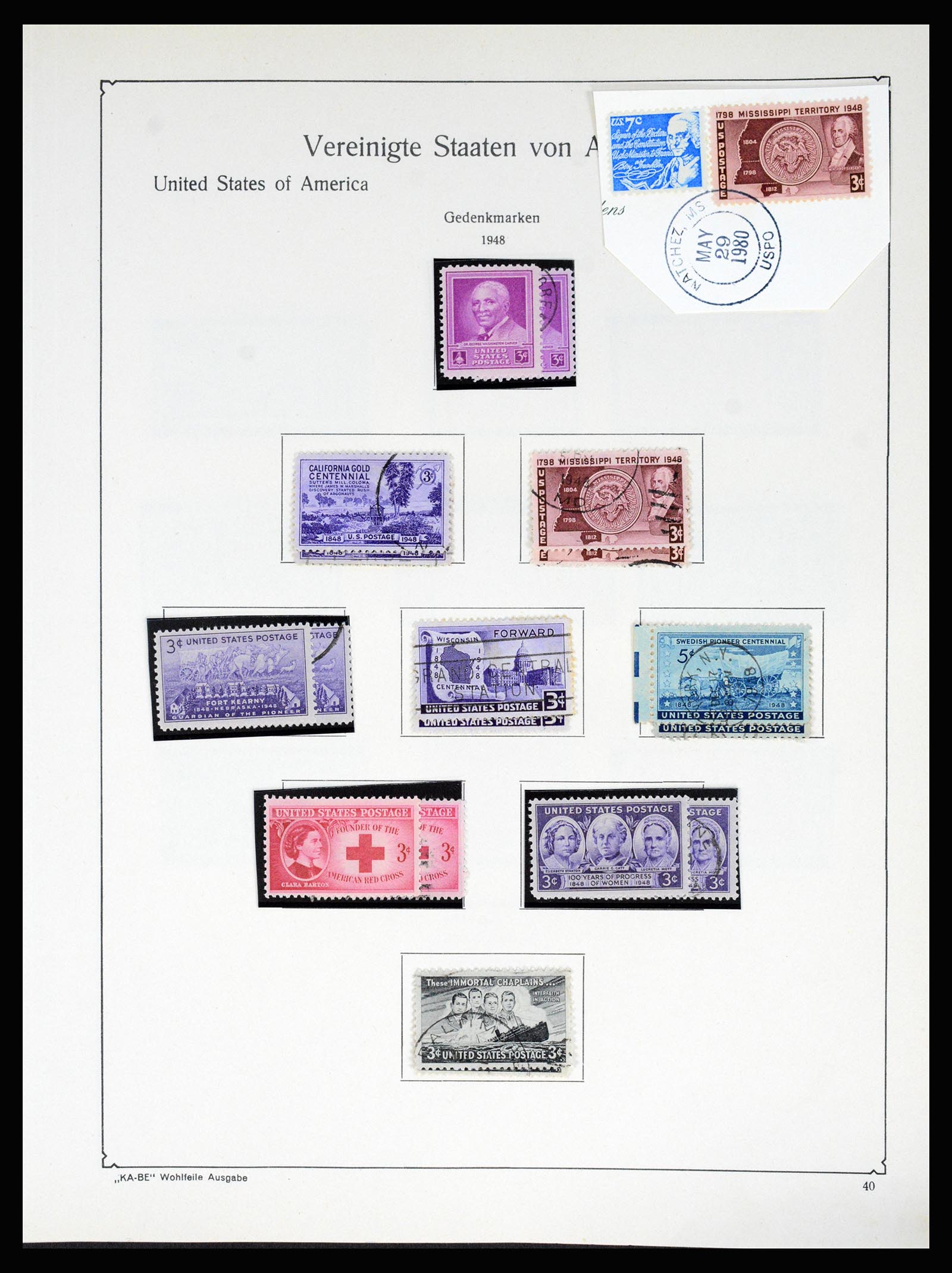37132 052 - Postzegelverzameling 37132 USA 1851-1990.