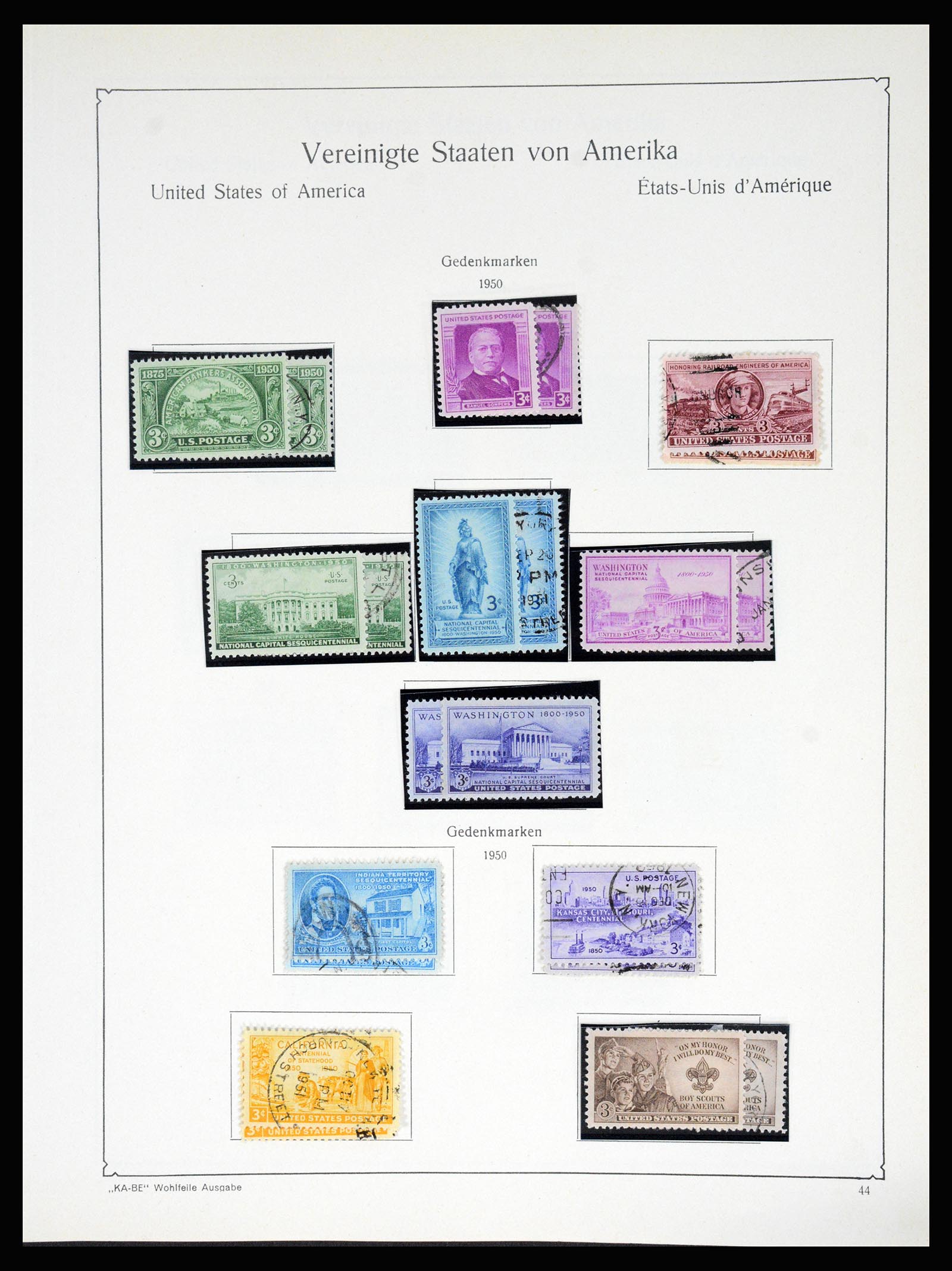 37132 056 - Postzegelverzameling 37132 USA 1851-1990.