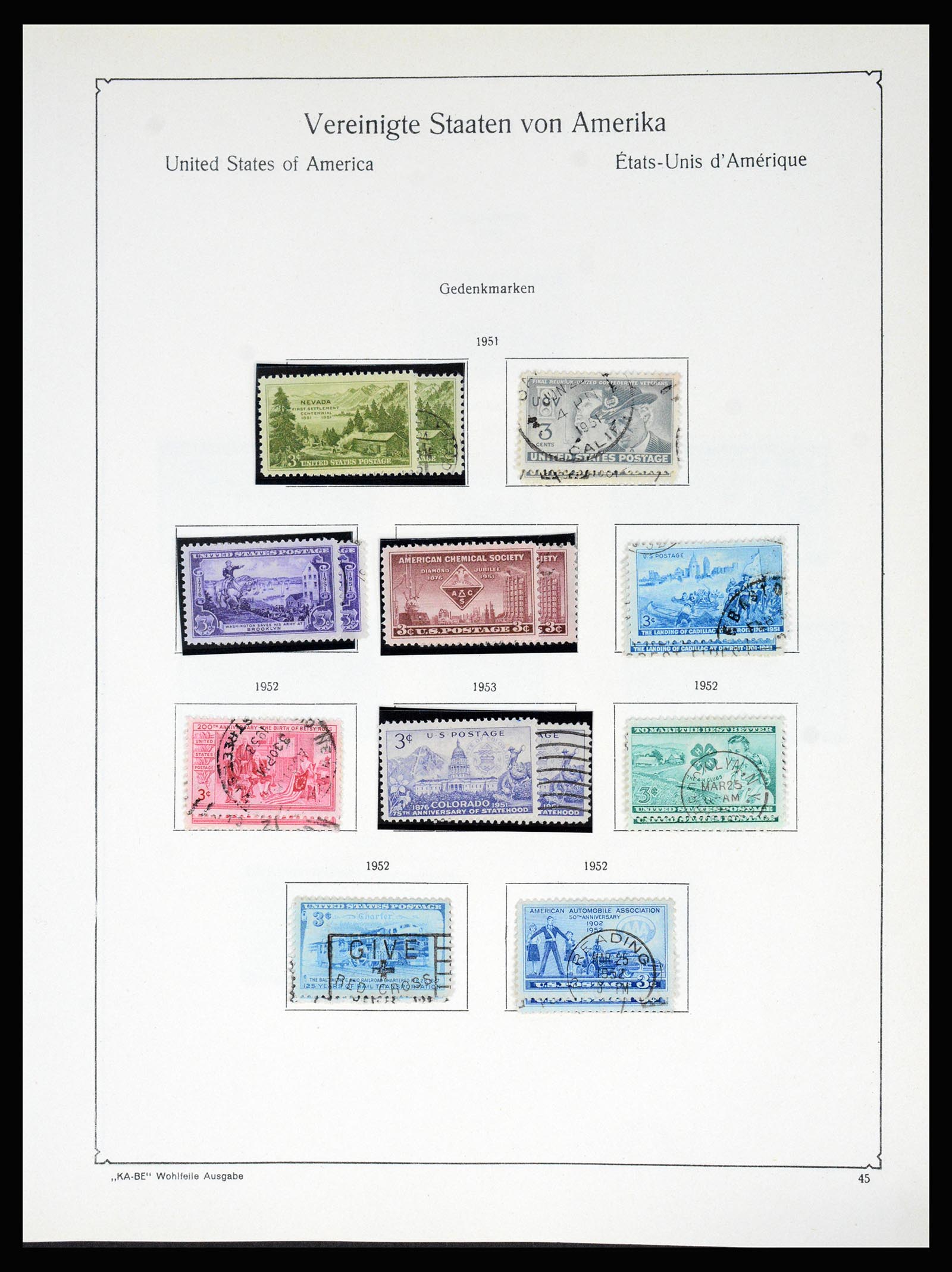 37132 057 - Postzegelverzameling 37132 USA 1851-1990.