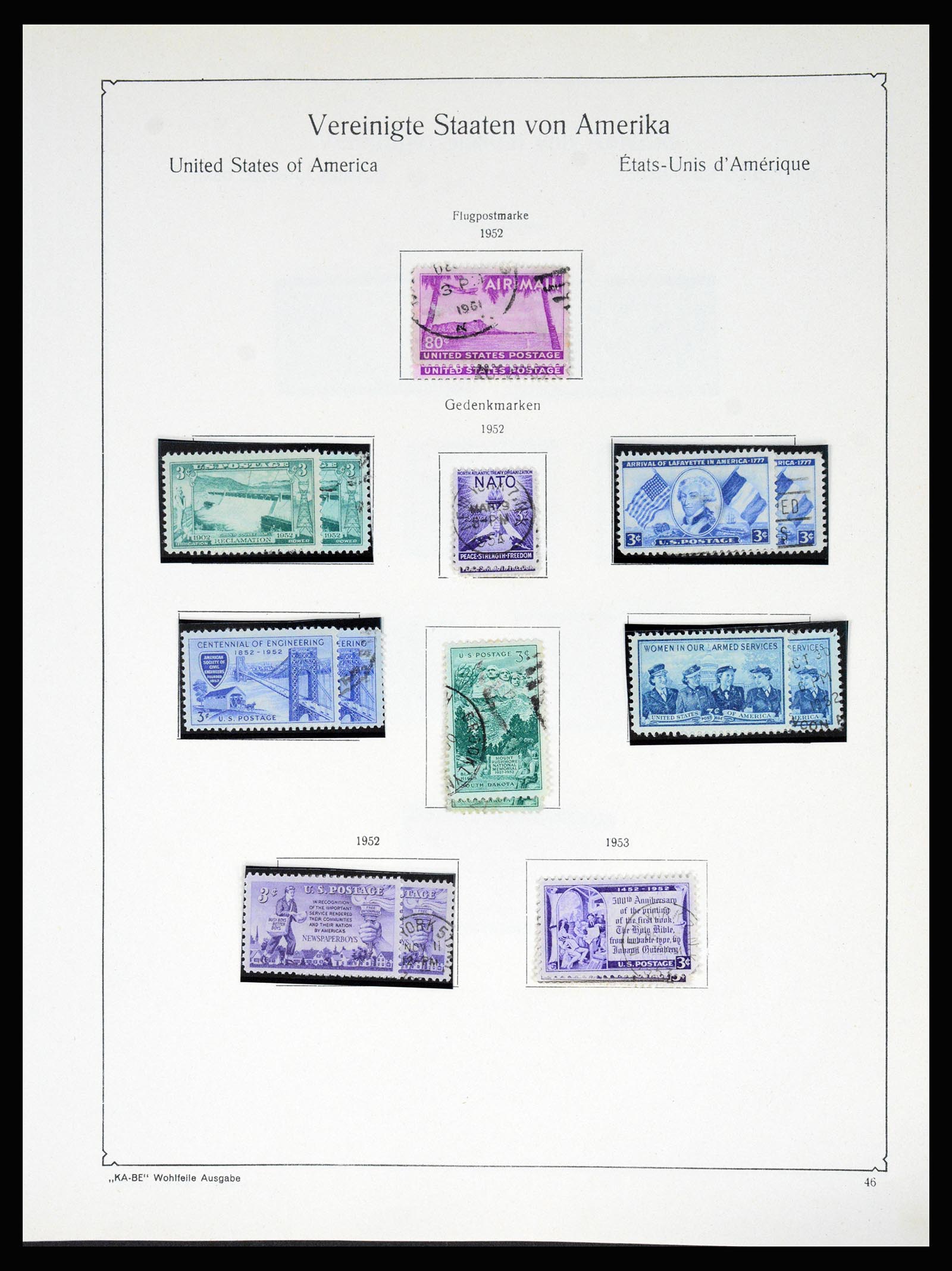37132 058 - Postzegelverzameling 37132 USA 1851-1990.