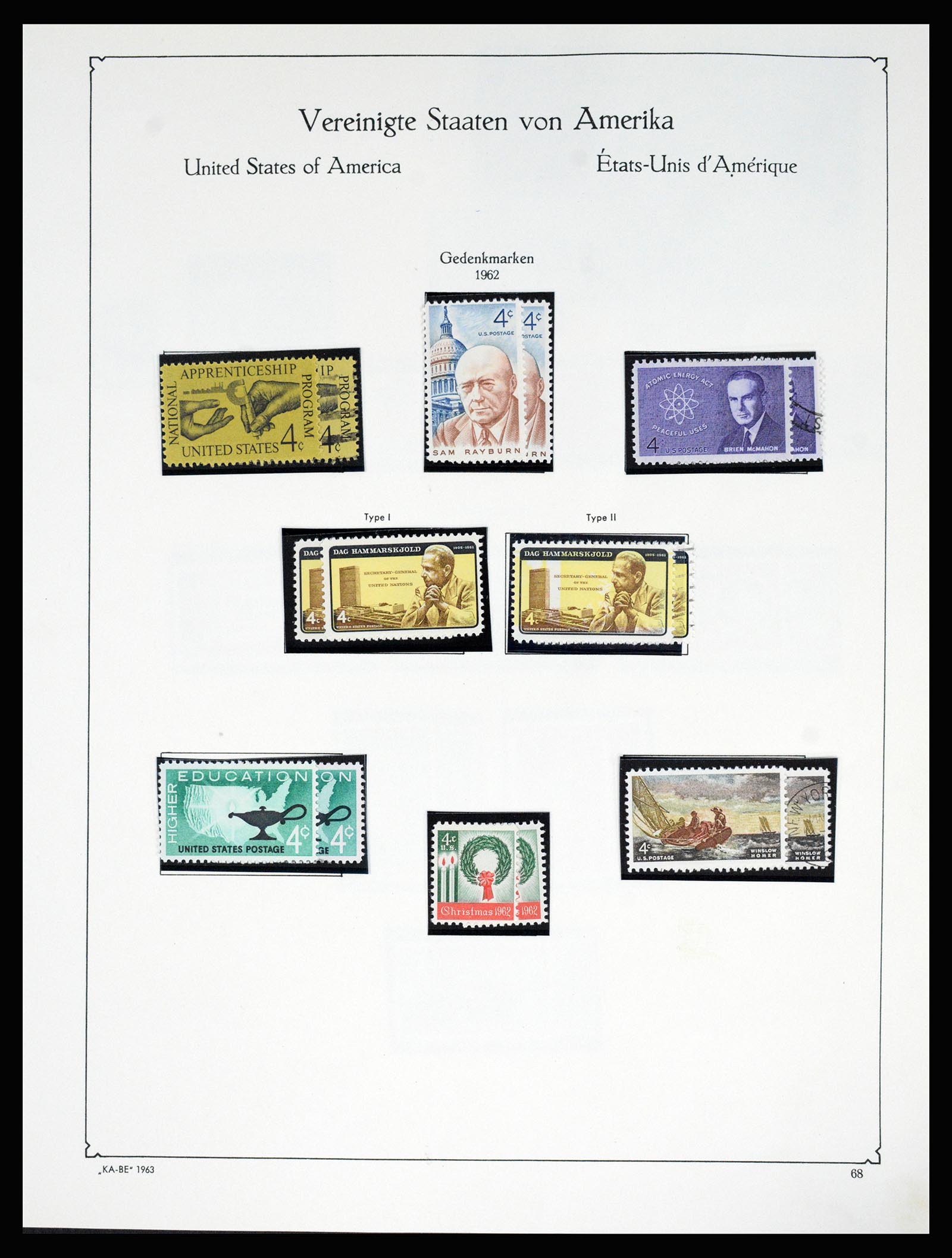 37132 084 - Postzegelverzameling 37132 USA 1851-1990.