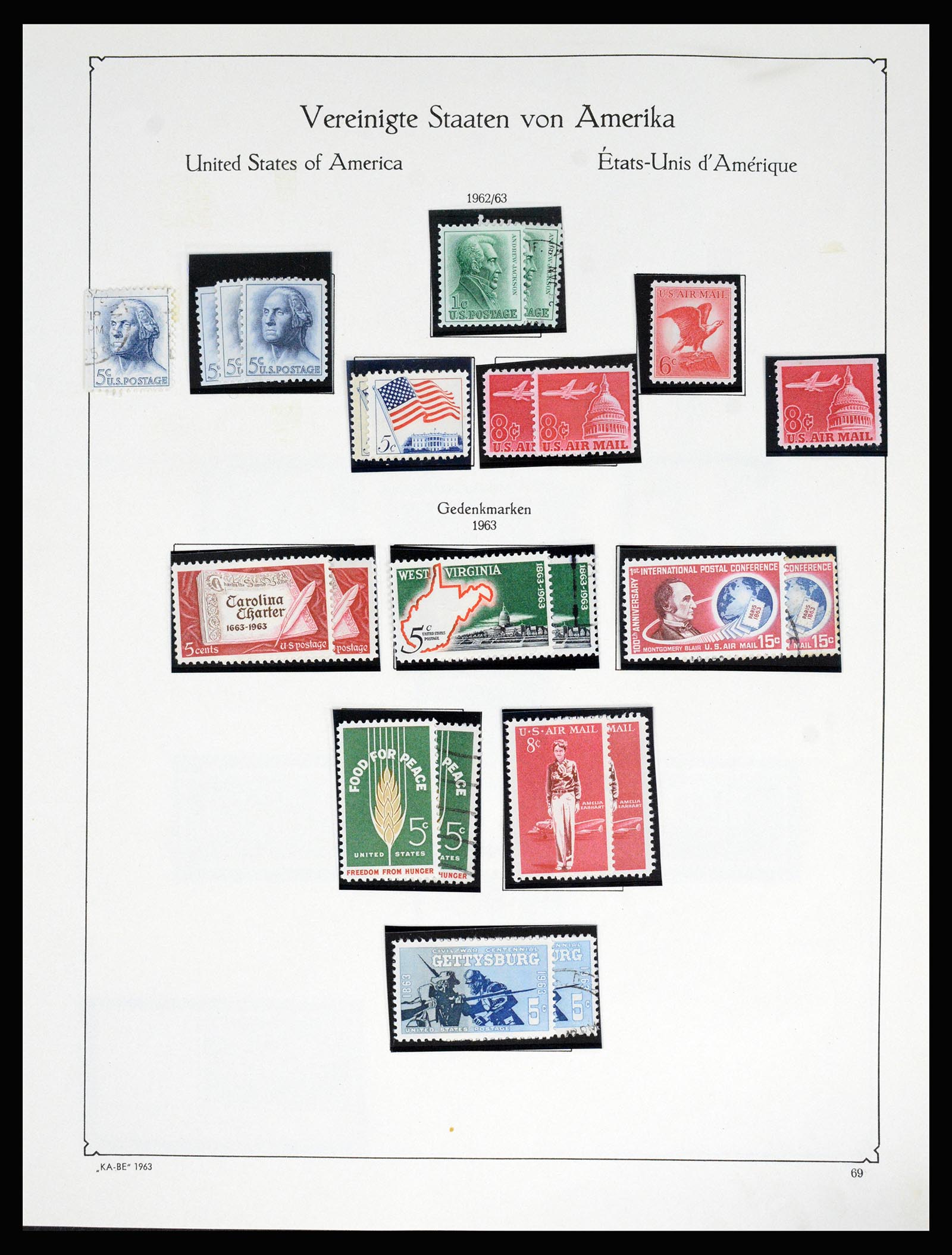 37132 086 - Postzegelverzameling 37132 USA 1851-1990.