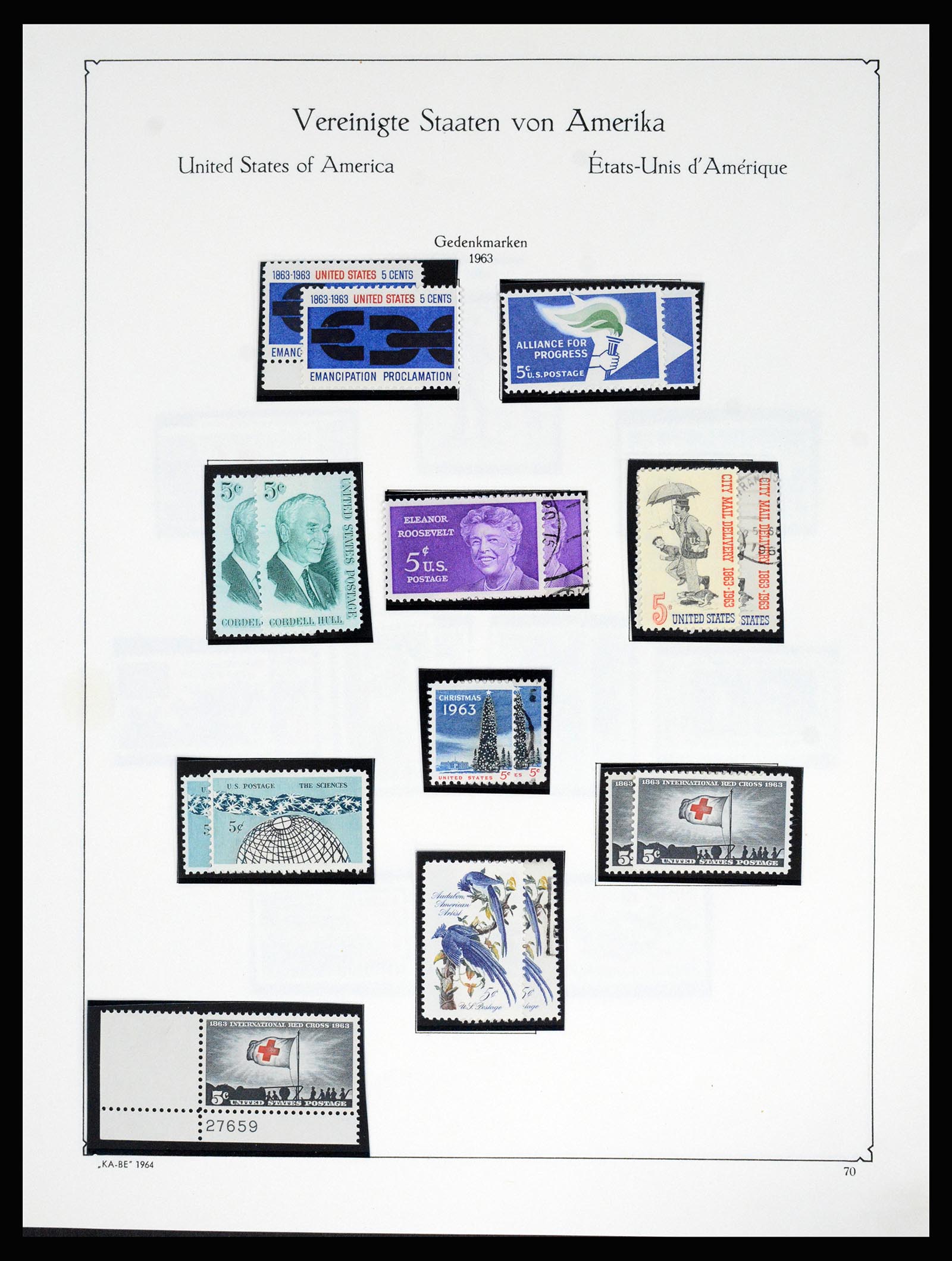 37132 088 - Postzegelverzameling 37132 USA 1851-1990.