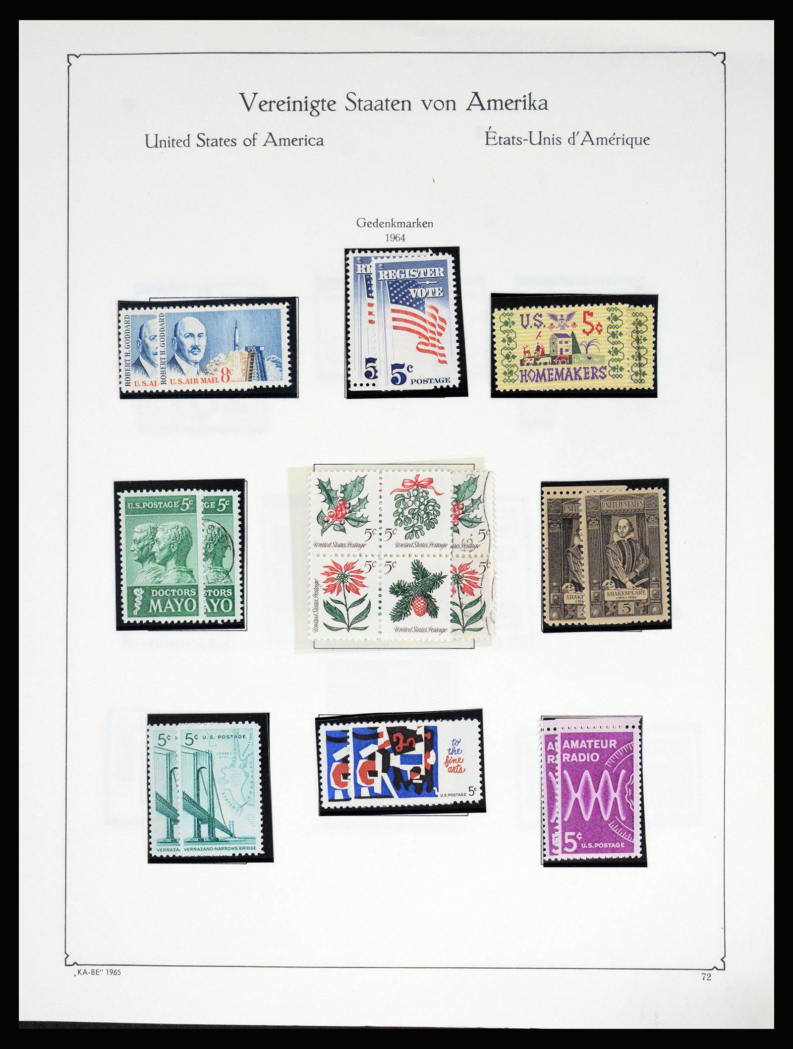 37132 090 - Postzegelverzameling 37132 USA 1851-1990.