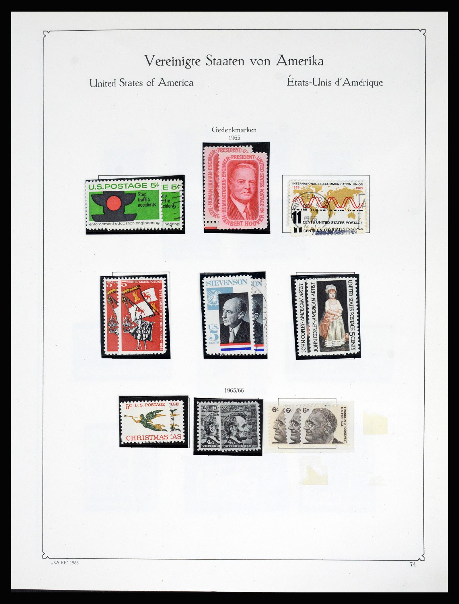 37132 093 - Postzegelverzameling 37132 USA 1851-1990.