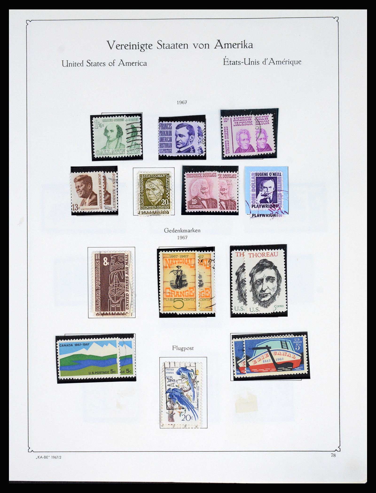 37132 097 - Postzegelverzameling 37132 USA 1851-1990.