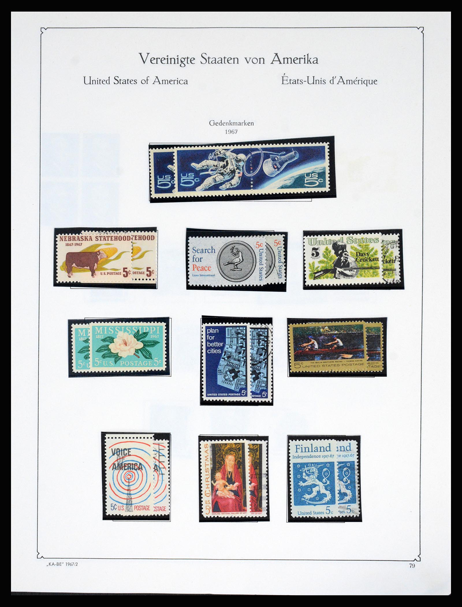 37132 098 - Postzegelverzameling 37132 USA 1851-1990.