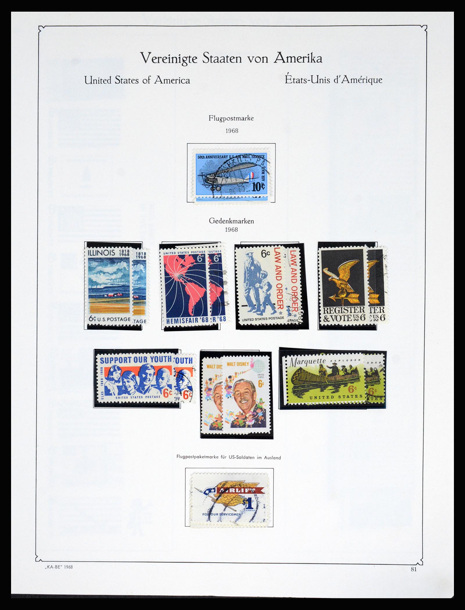 37132 100 - Postzegelverzameling 37132 USA 1851-1990.